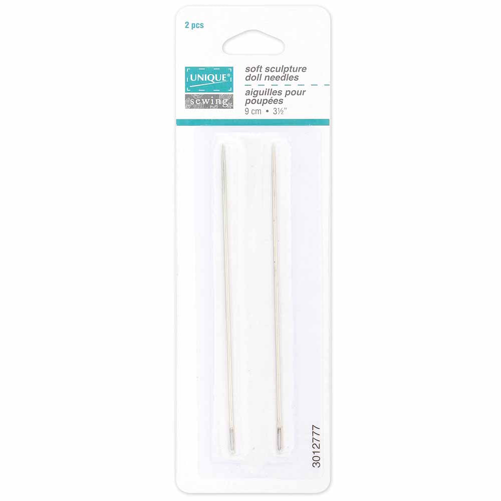 Soft Sculpture Doll Needles 9cm / 3.5" | 2 Pack | Unique Sewing Brand