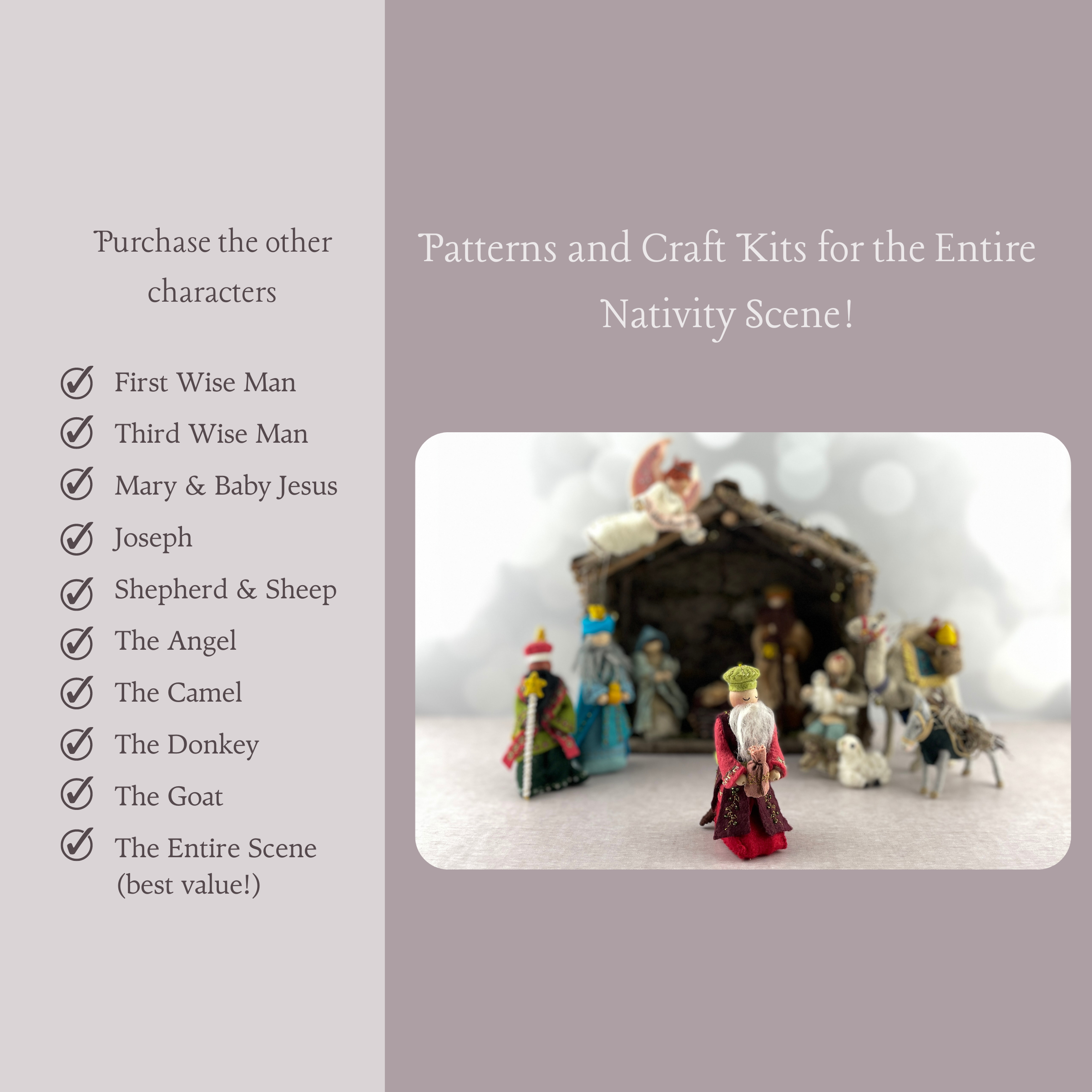 Christmas Nativity Series Second Wise Man Craft Kit