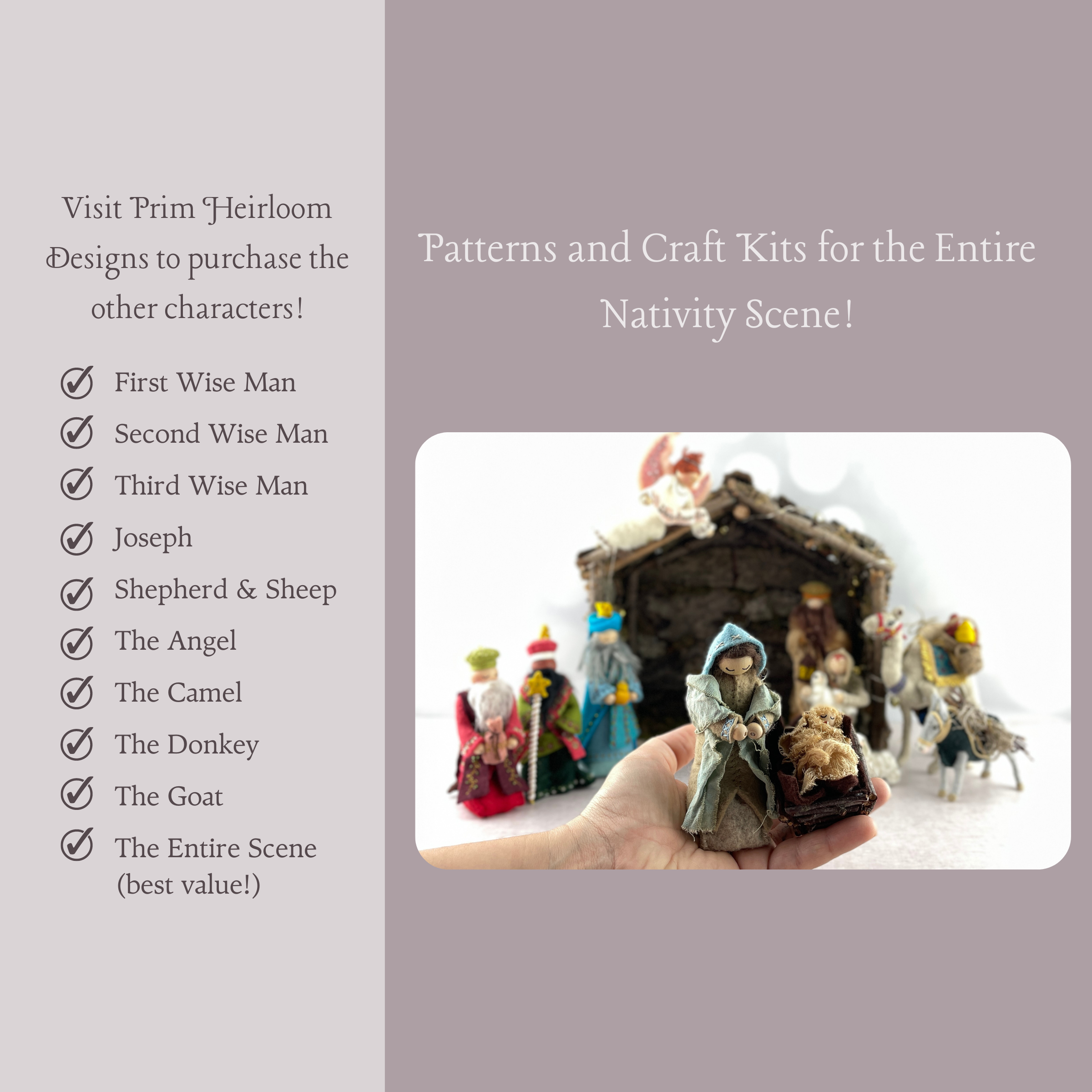 Christmas Nativity Series Mary & Baby Jesus Craft Kit