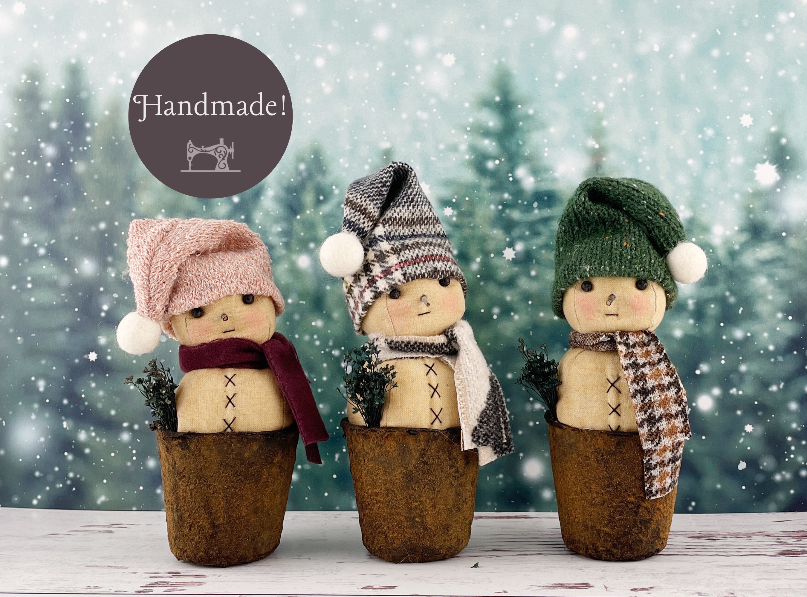 Rustic Little Snowman