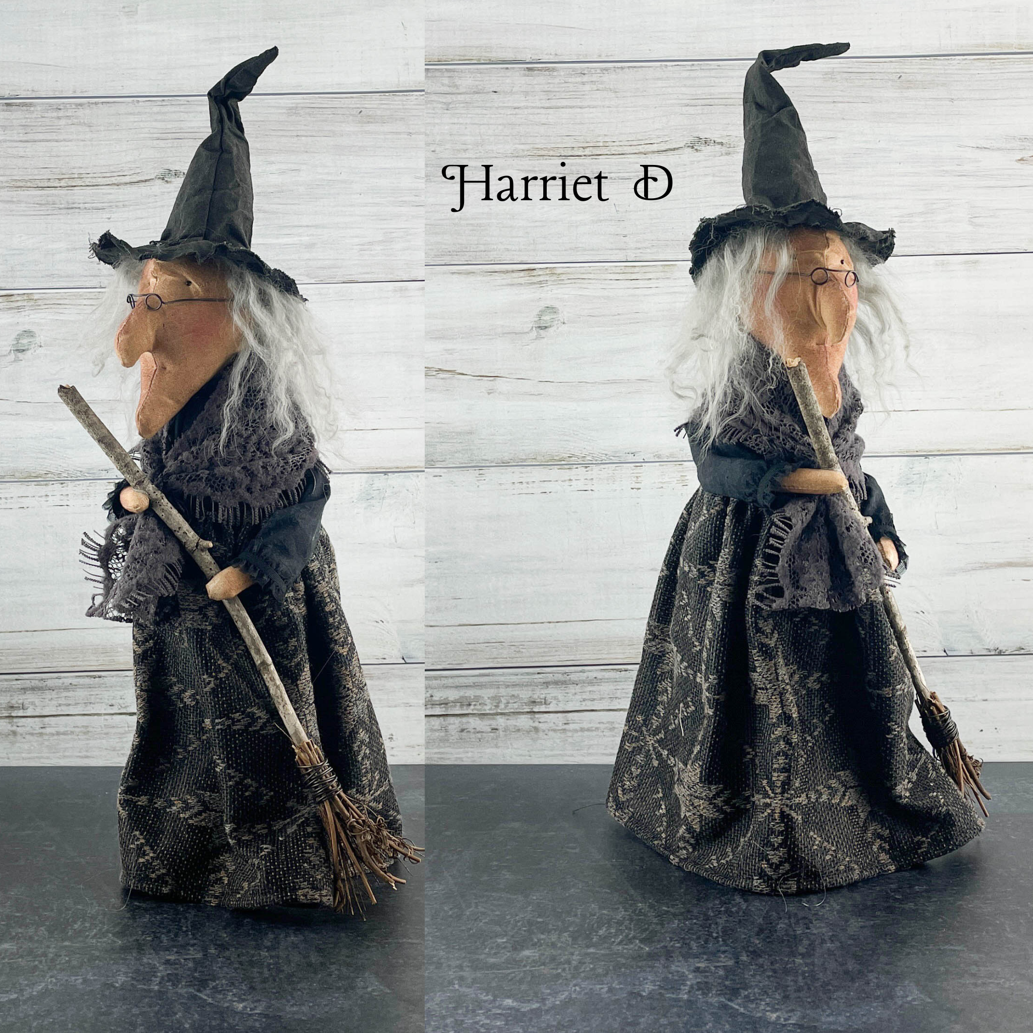Harriet Hollows, Handmade Halloween Witch Doll