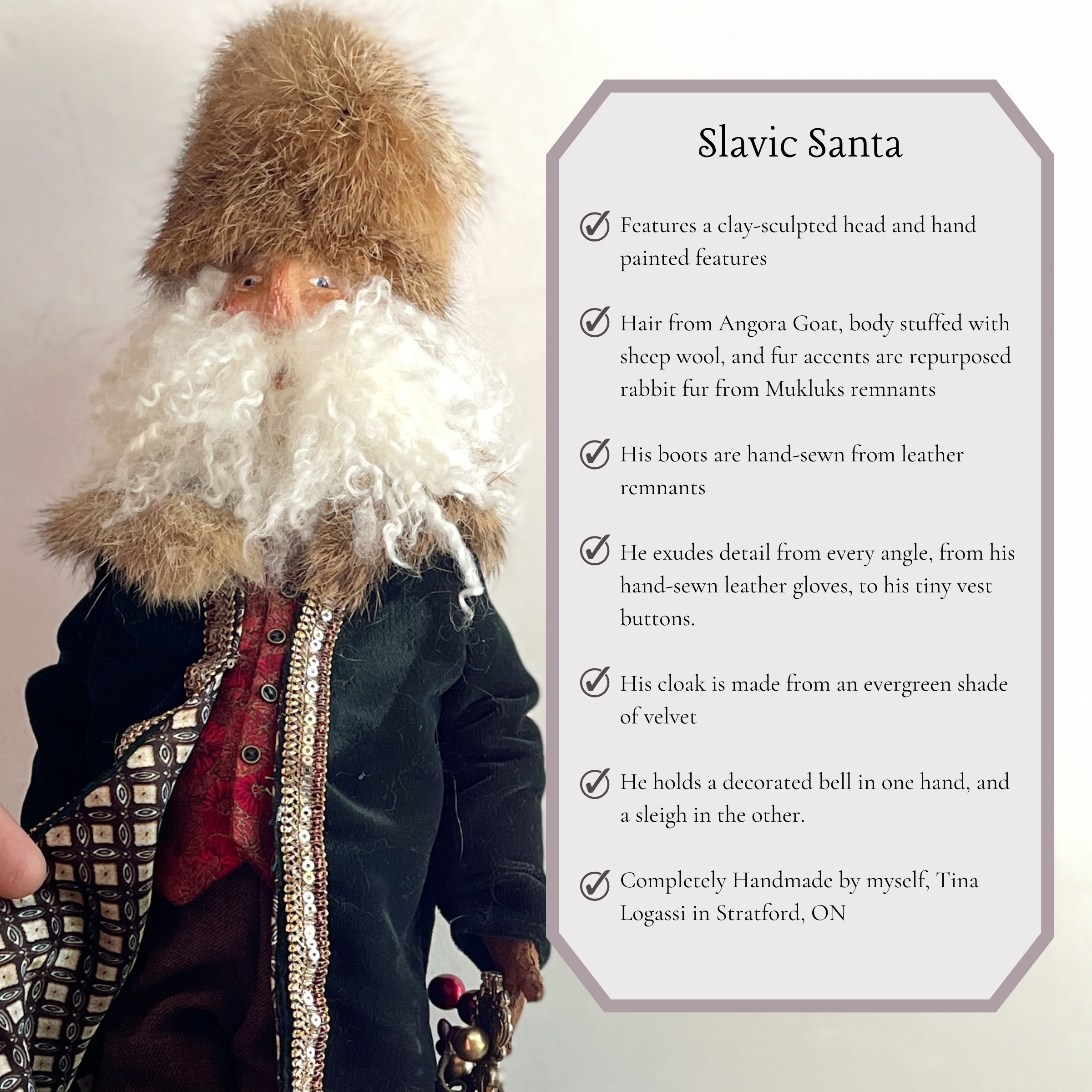 Slavic Santa with Fur Trim