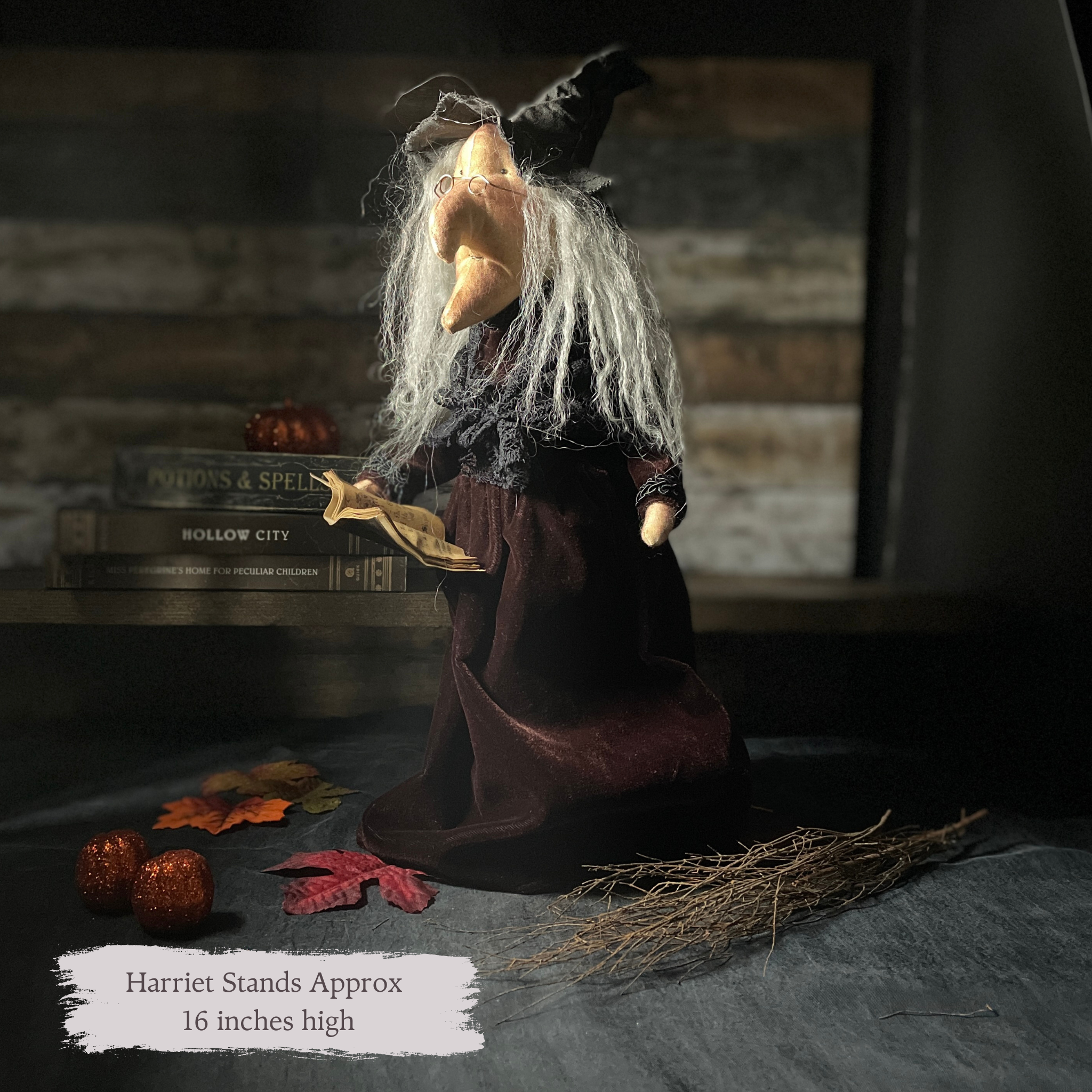 Harriet Hollows, Handmade Halloween Witch Doll