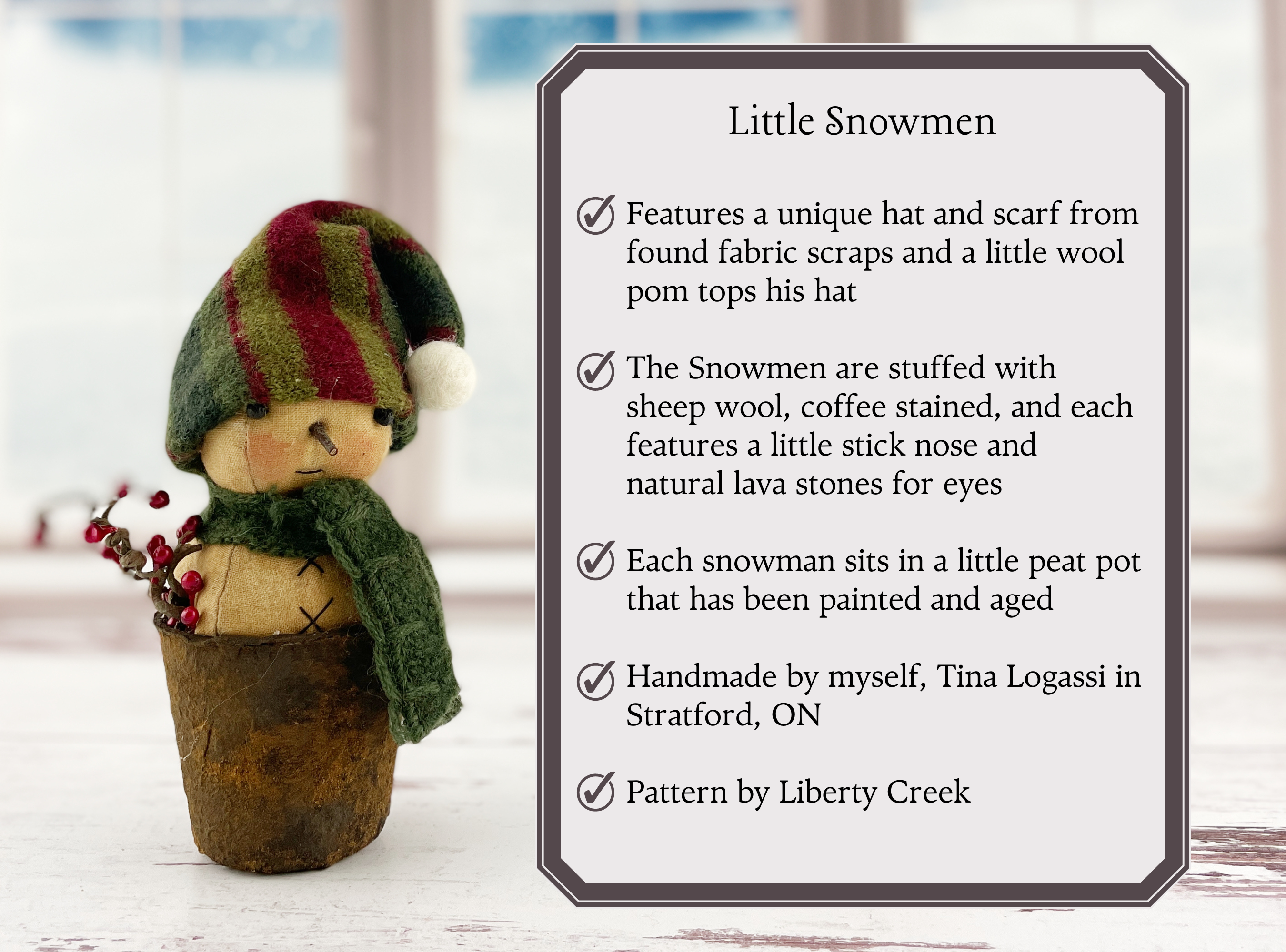 Rustic Little Snowman