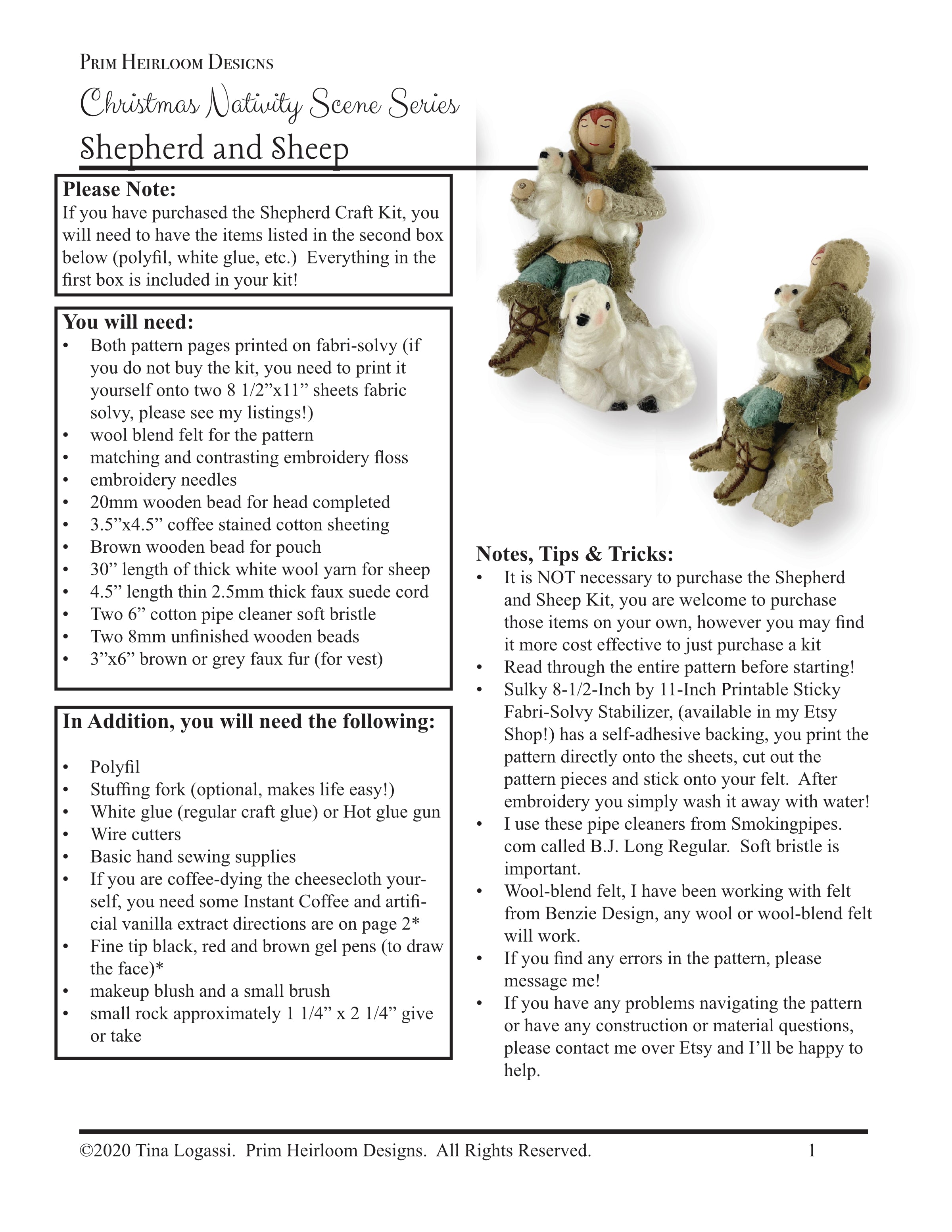 Christmas Nativity Series: The Shepherd & Sheep