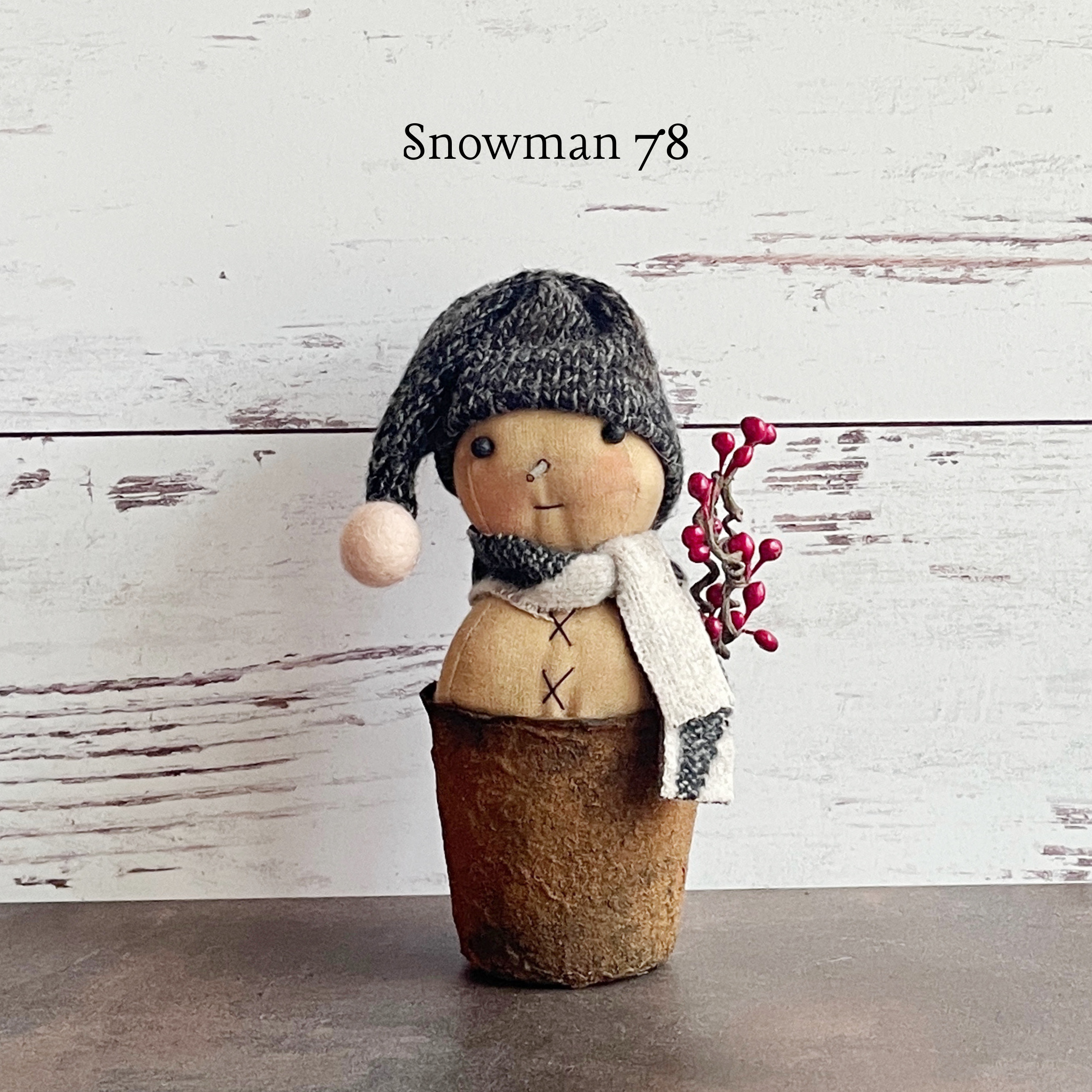 Rustic Little Snowman