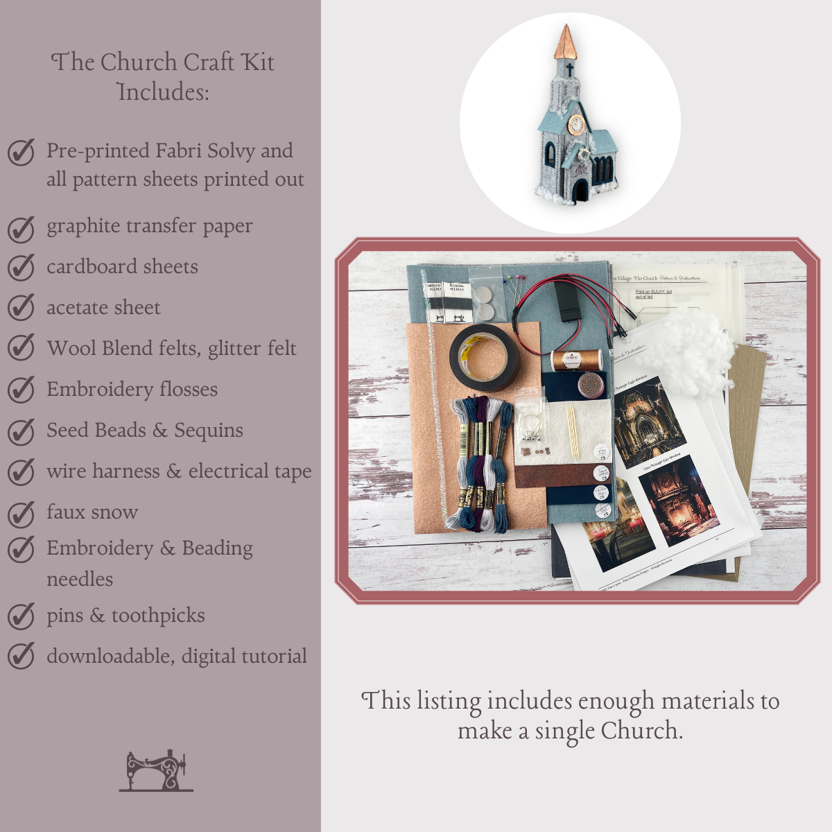 A Dickens Village: The Church Craft Kit