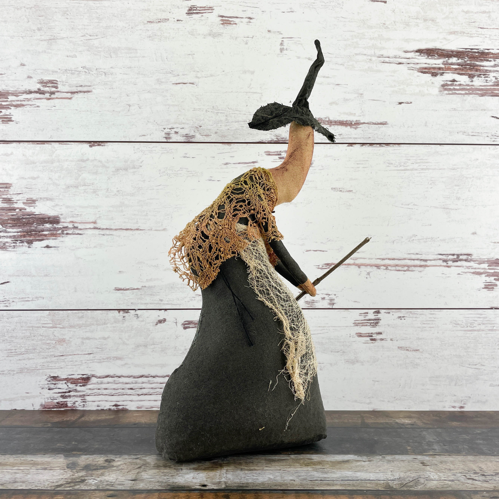 Gertie a Hand Made Halloween Witch Doll