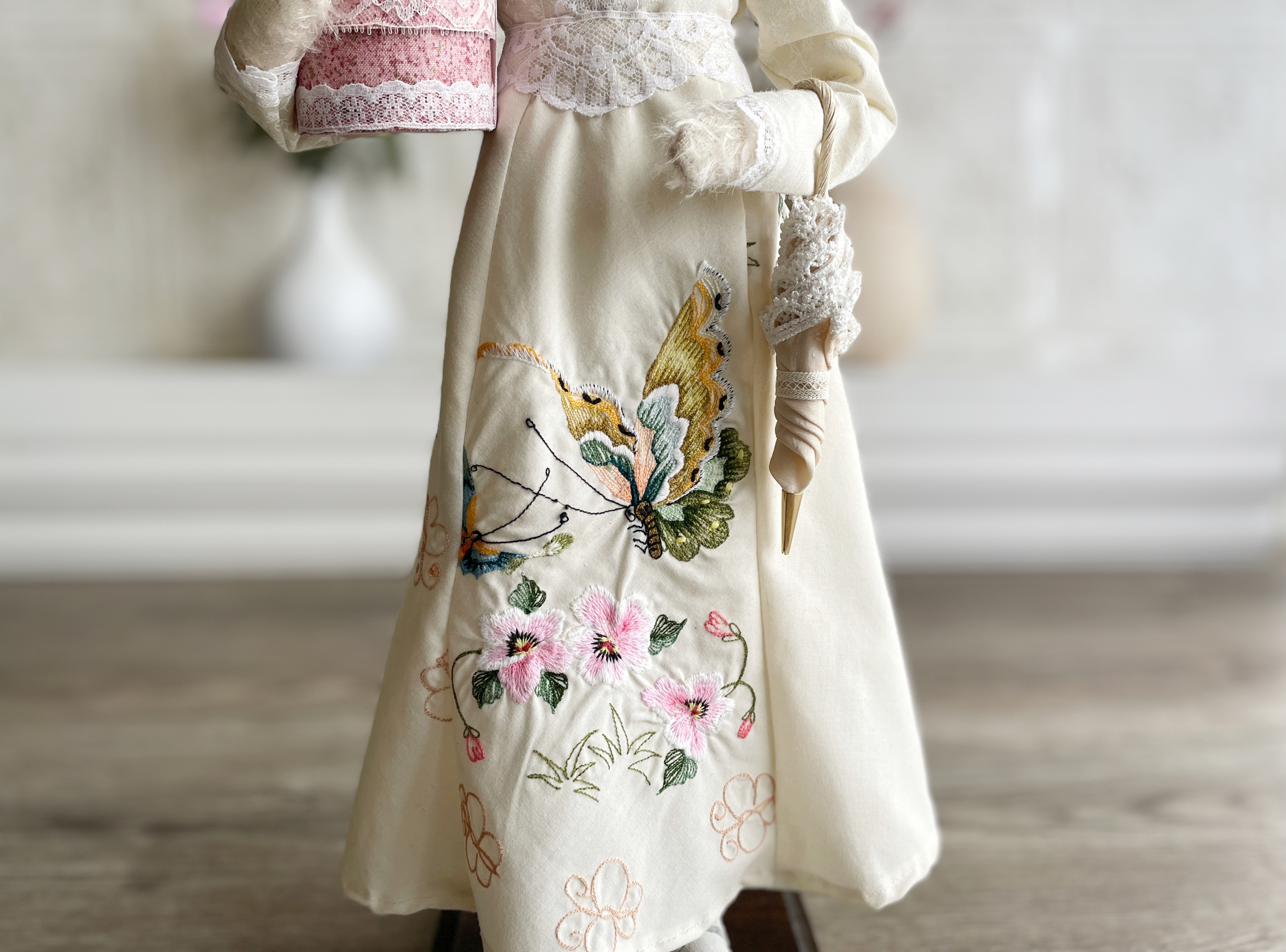One of a Kind Handmade Bunny Doll Joséphine