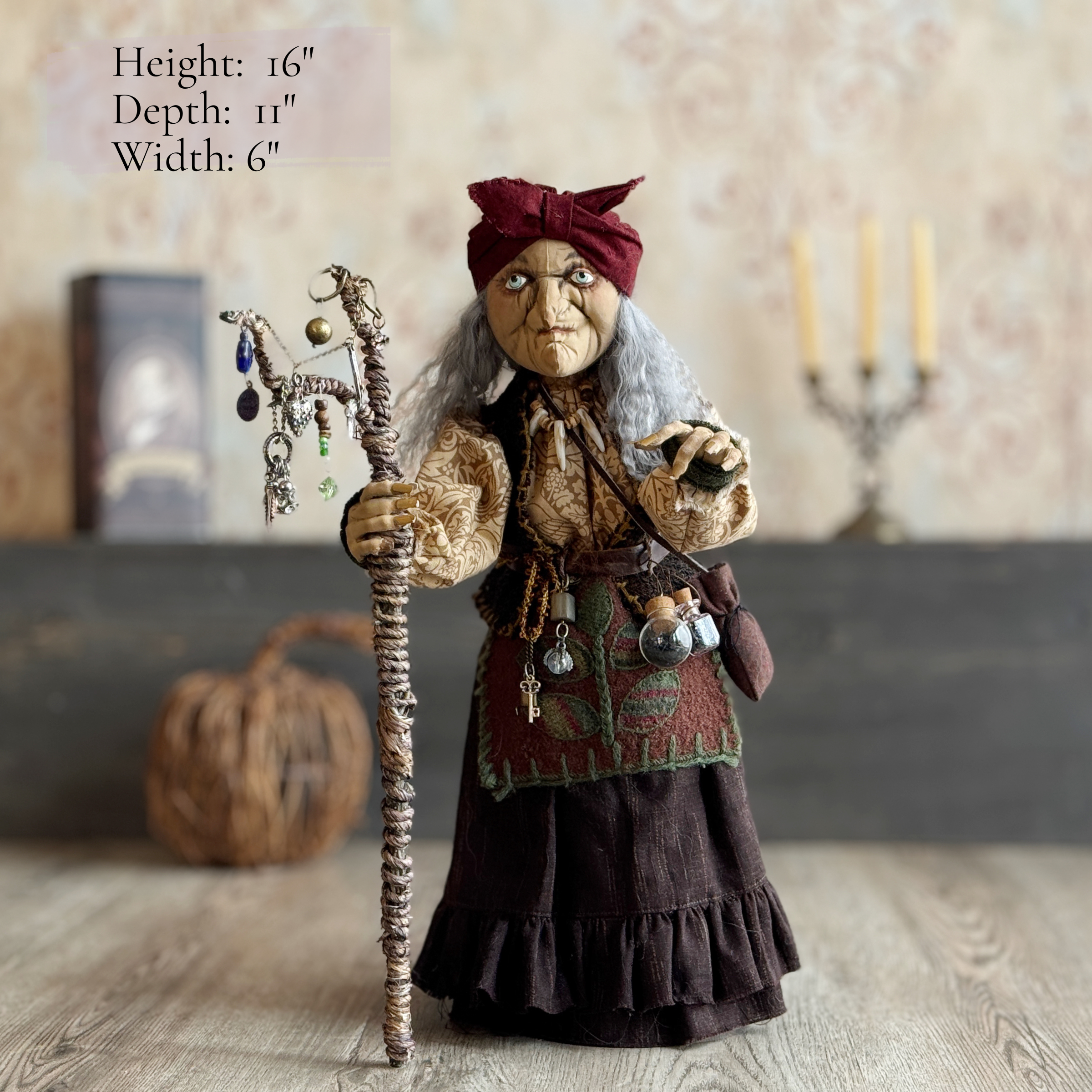 Old Hag of the Woods; a Woodland Witch or Gypsy Figure II
