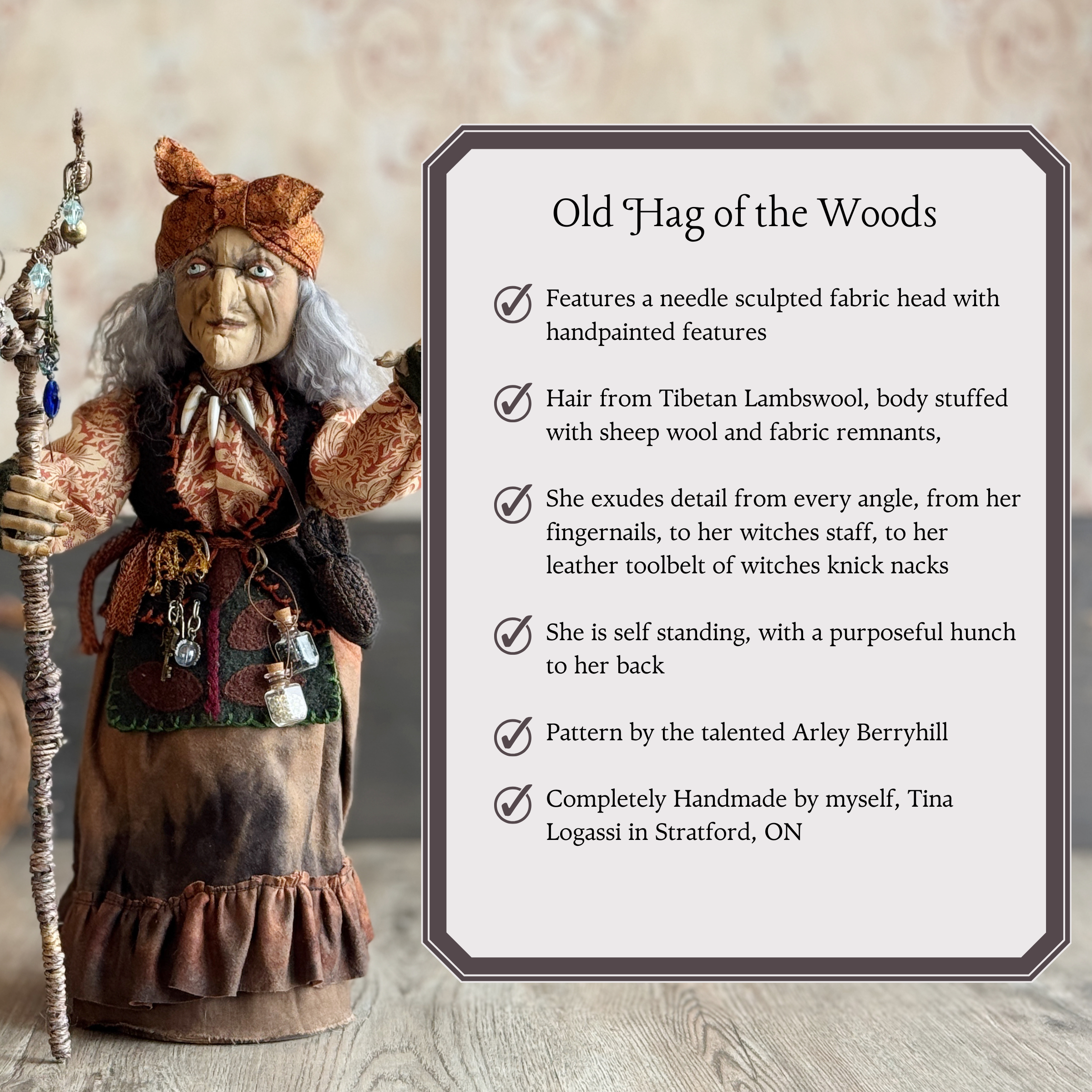 Old Hag of the Woods; a Woodland Witch or Gypsy Figure III