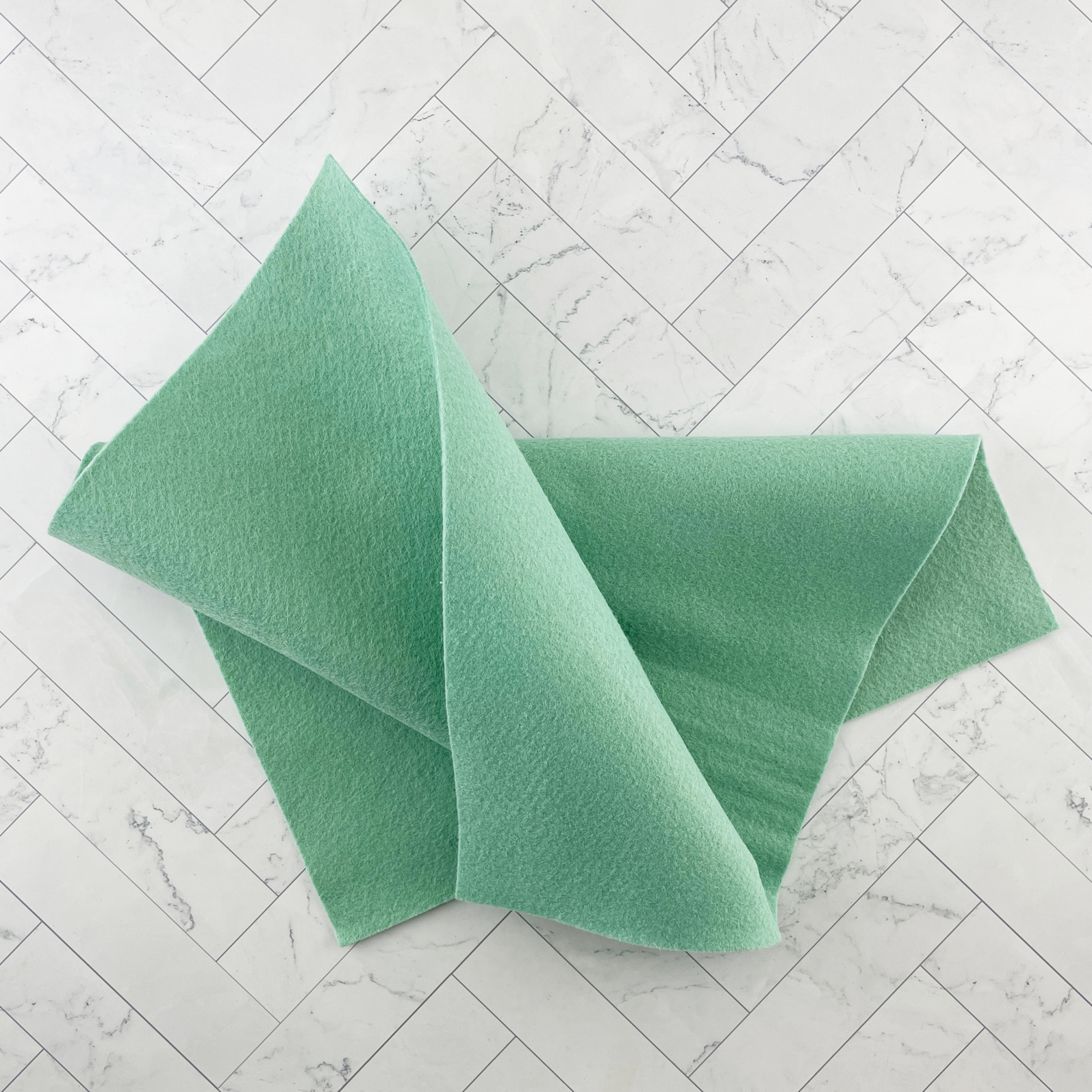 Serene Green Wool Blend Felt