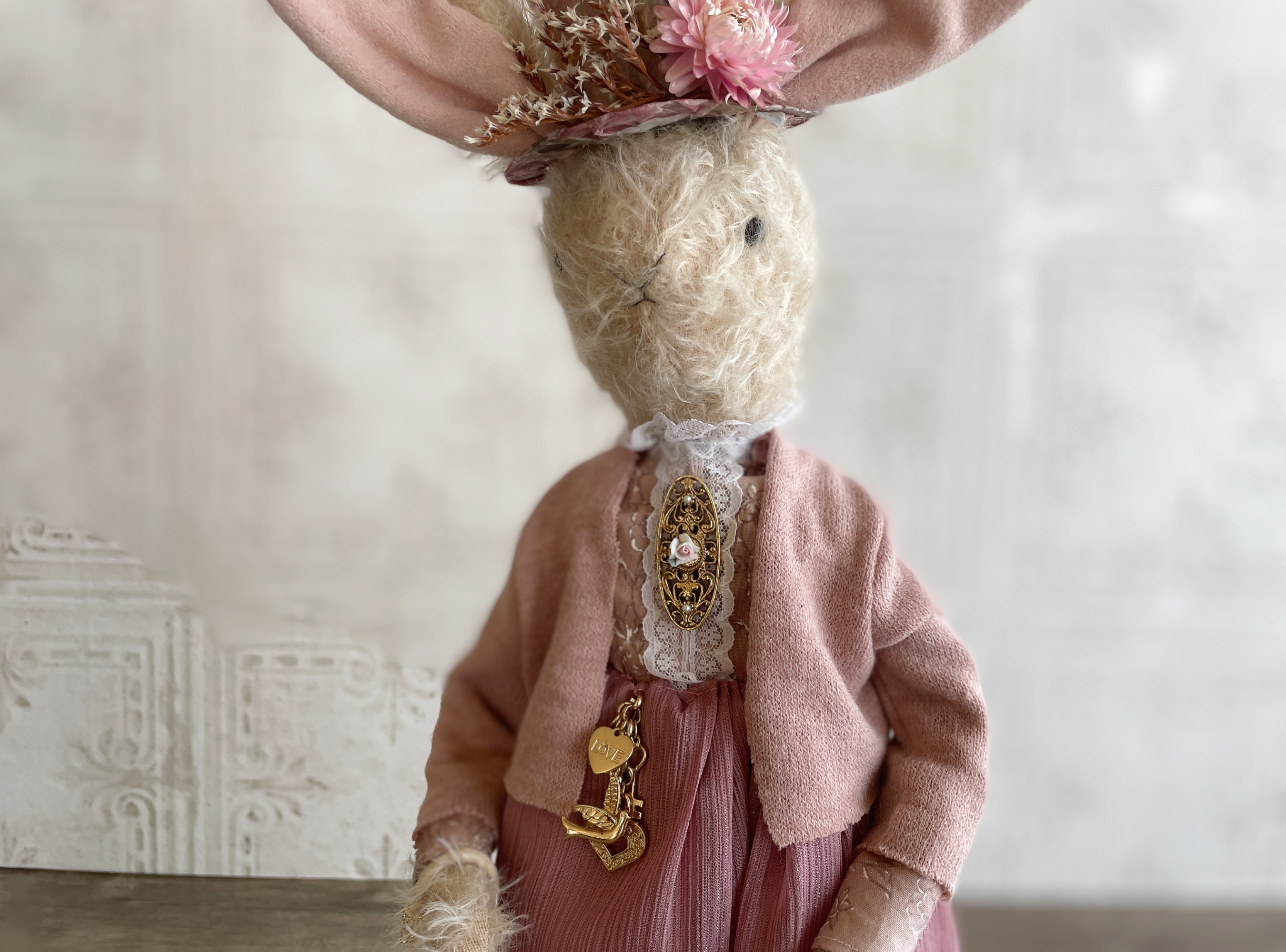 One of a Kind Handmade Bunny Doll Felicity