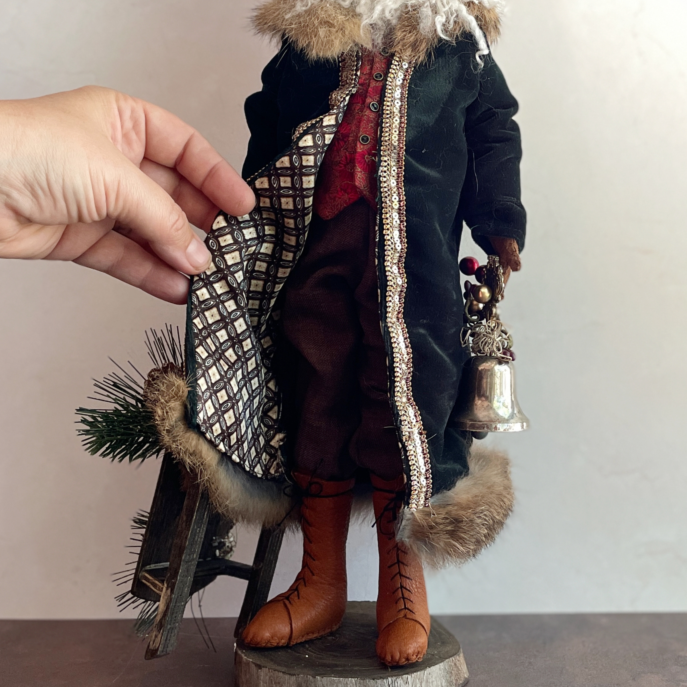Slavic Santa with Fur Trim