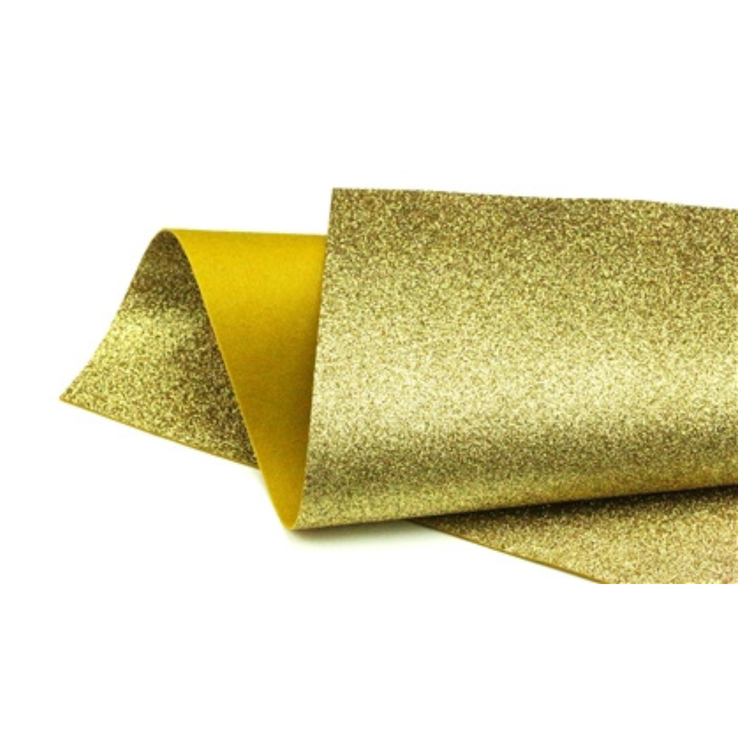 Gold Glitter Wool Felt