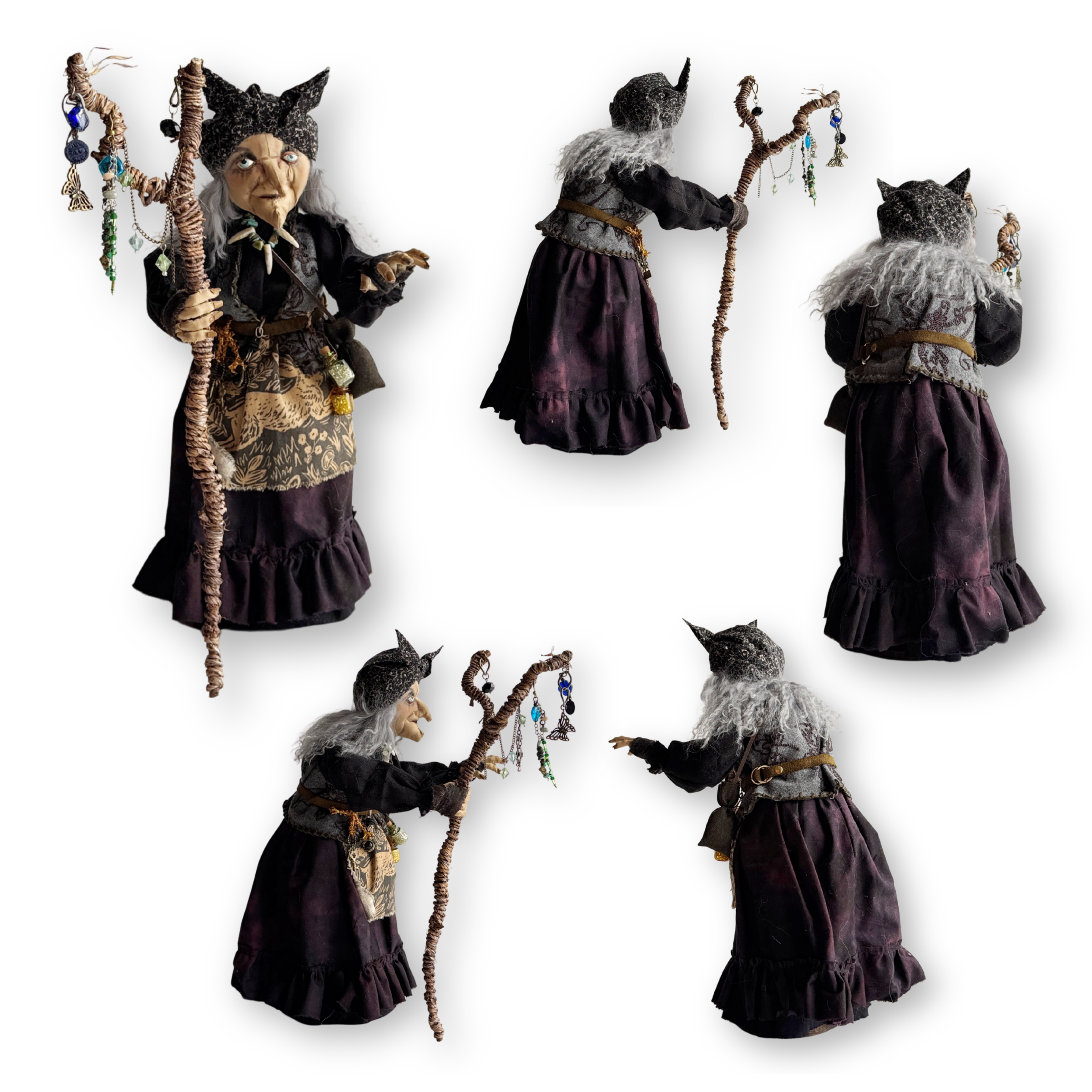 Old Hag of the Woods; a Woodland Witch or Gypsy Figure