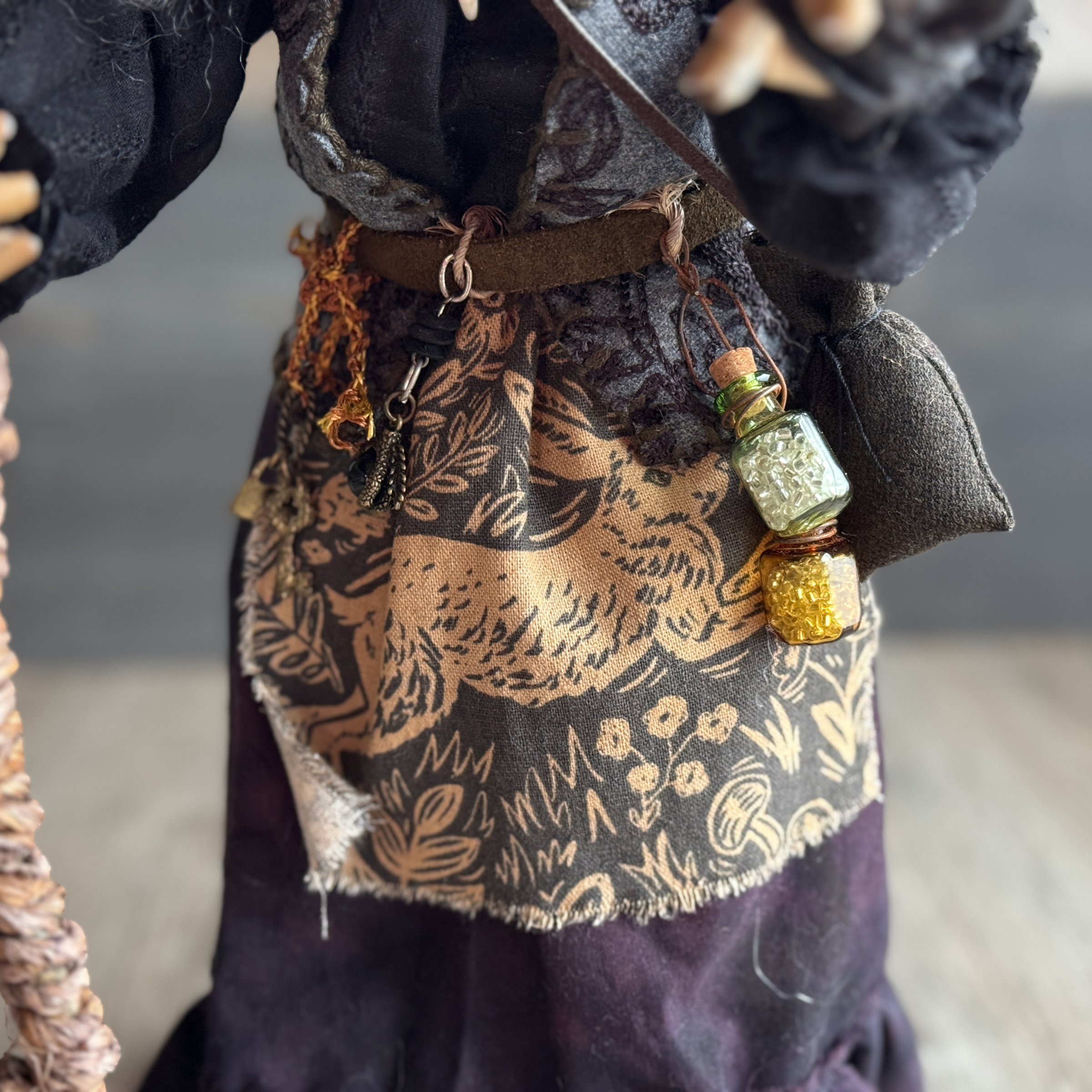 Old Hag of the Woods; a Woodland Witch or Gypsy Figure