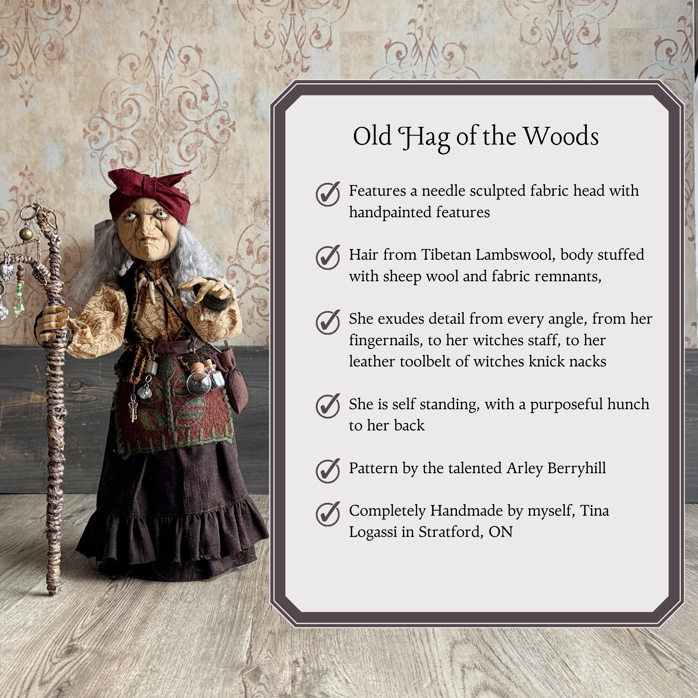 Old Hag of the Woods; a Woodland Witch or Gypsy Figure II