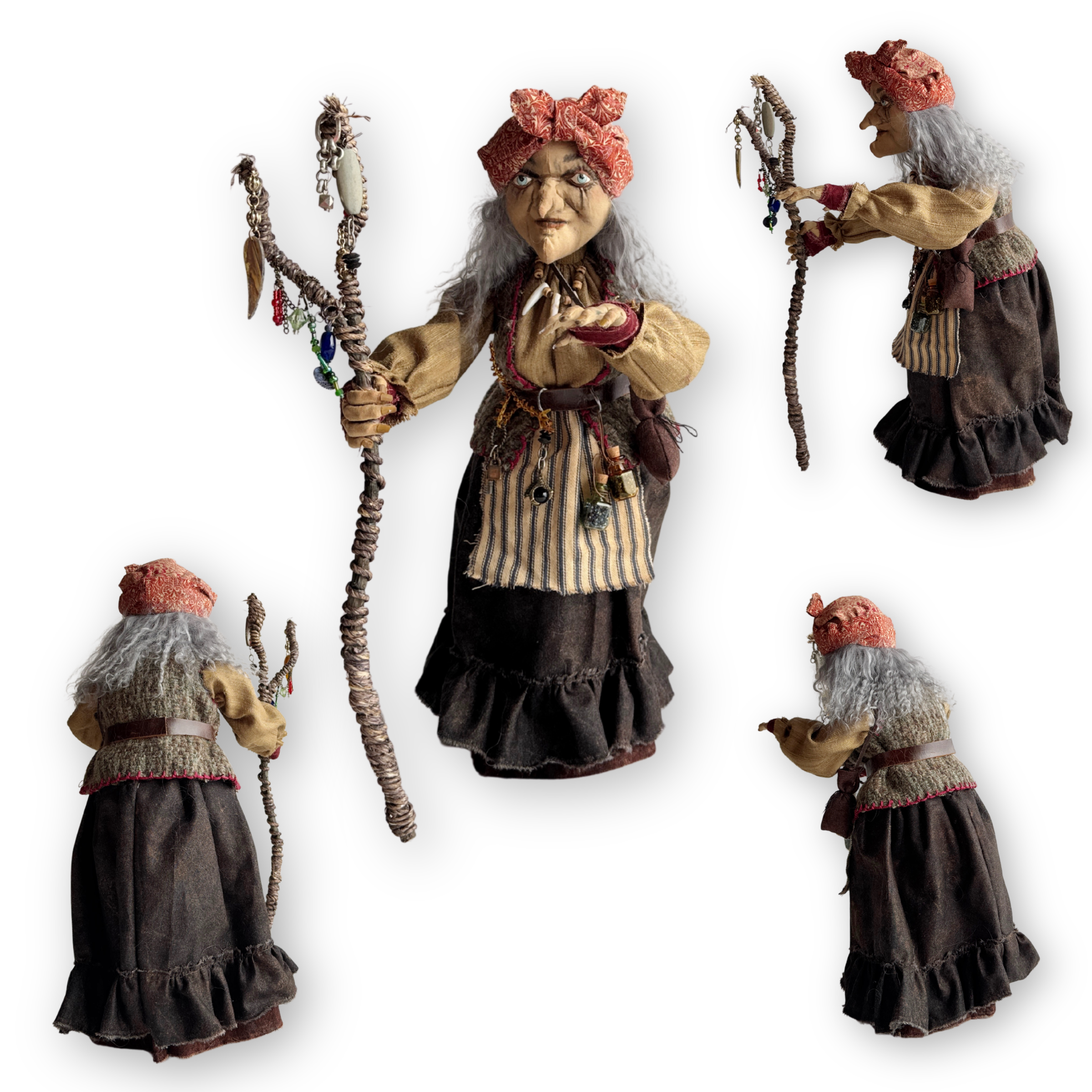 Old Hag of the Woods; a Woodland Witch or Gypsy Figure IV