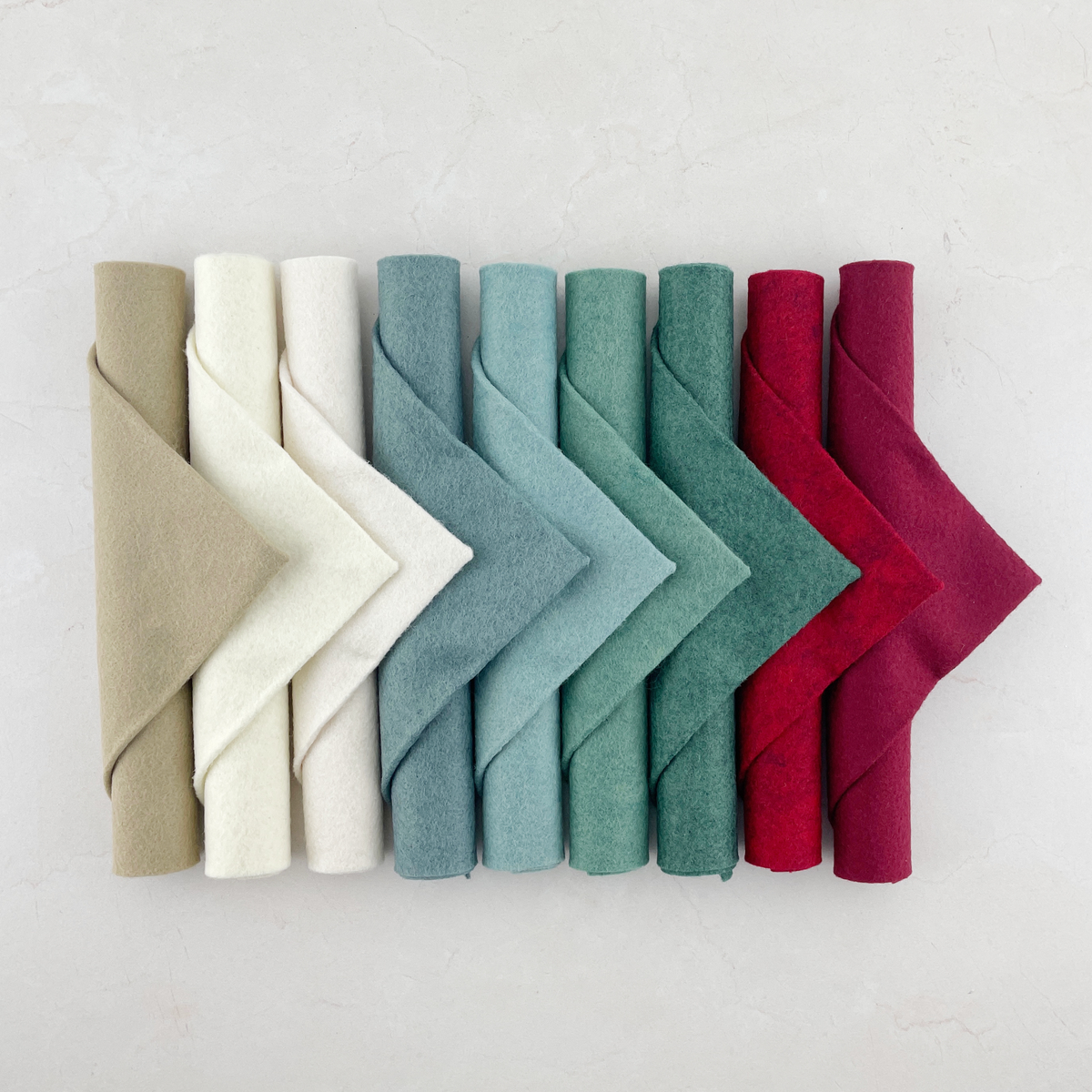 Winter Garland Palette Curated Wool Blend Felt Bundle