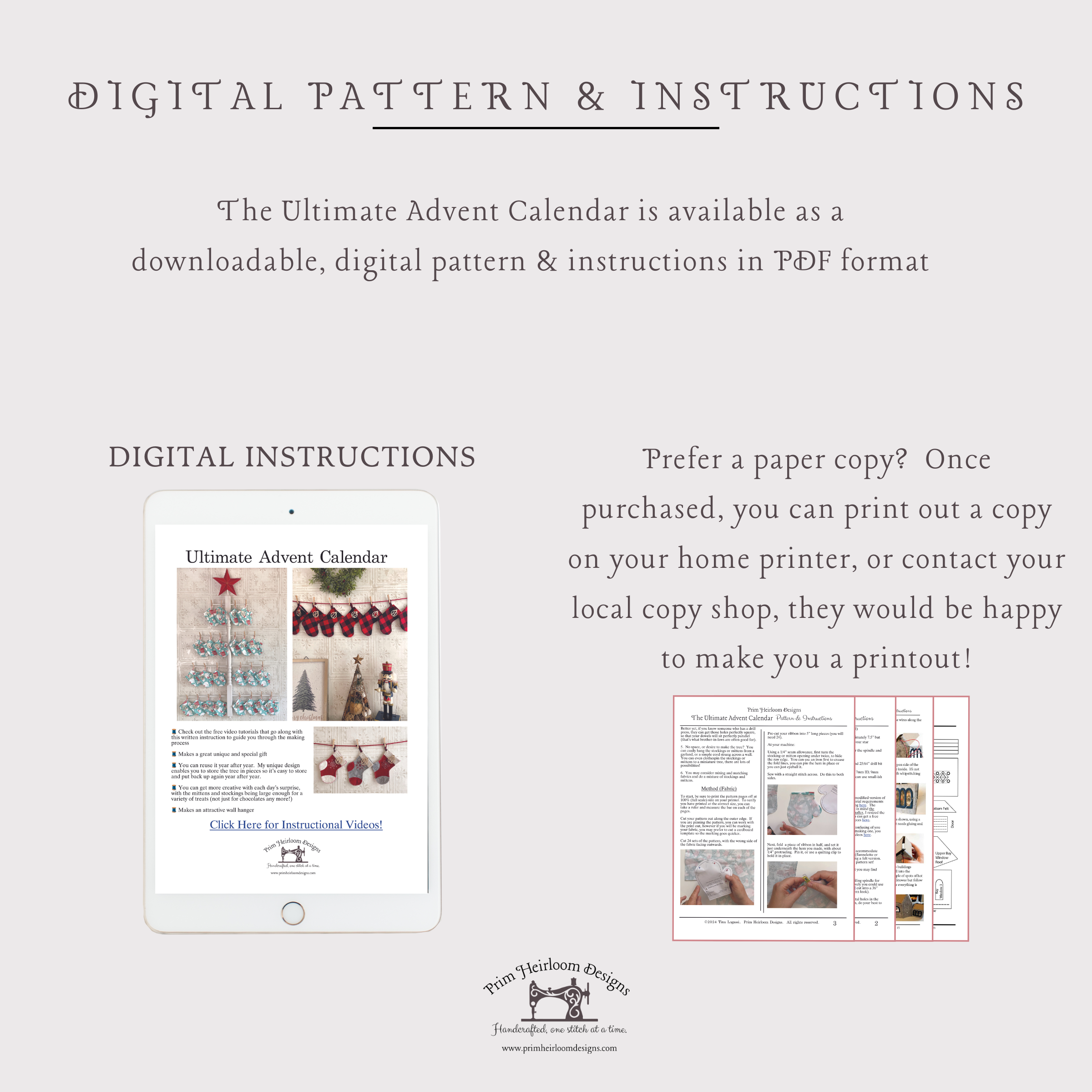 Ultimate Advent Calendar PDF E-Pattern and Tutorial