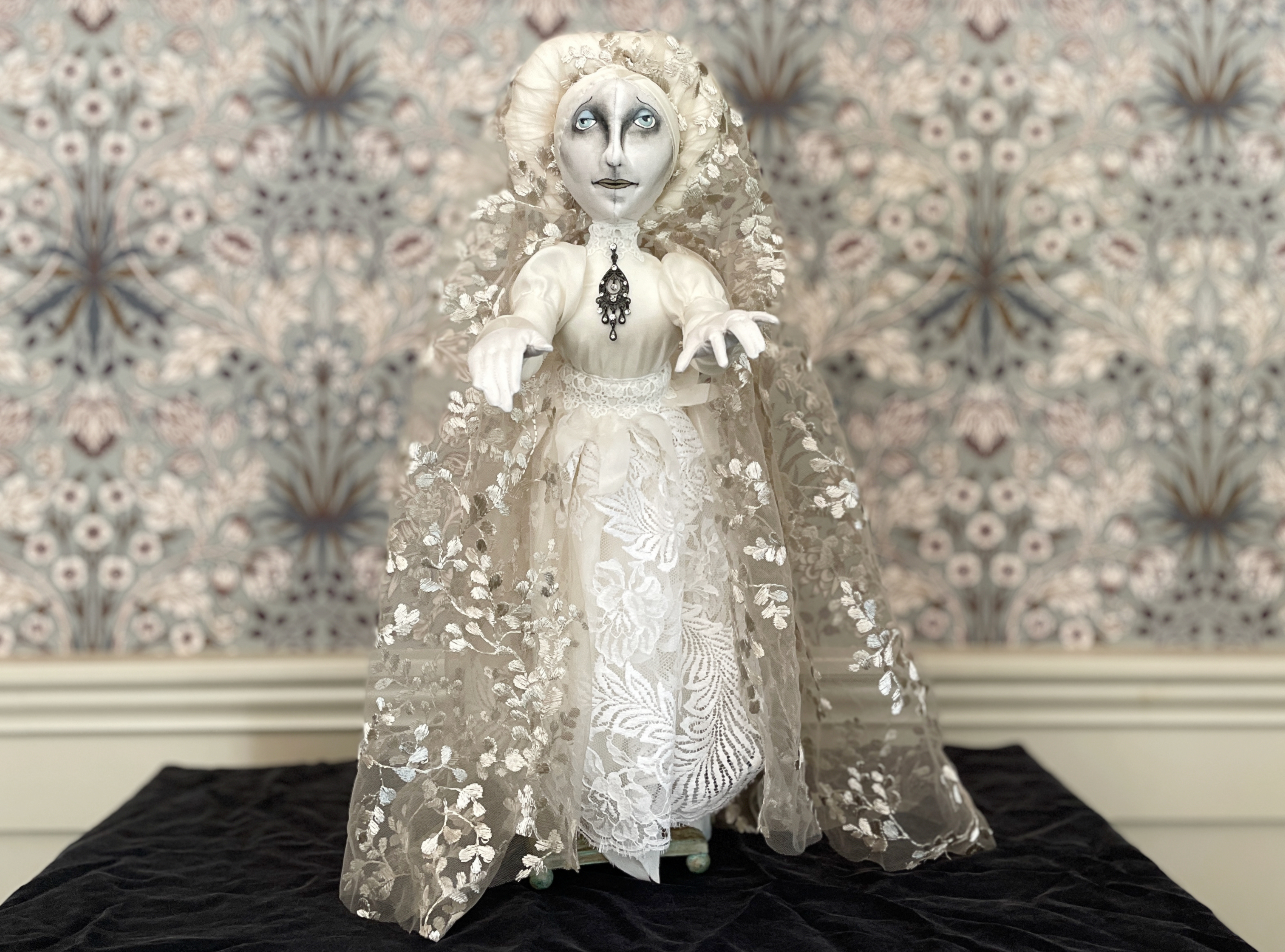 One of a Kind Handmade Halloween Ghost Doll Cordelia