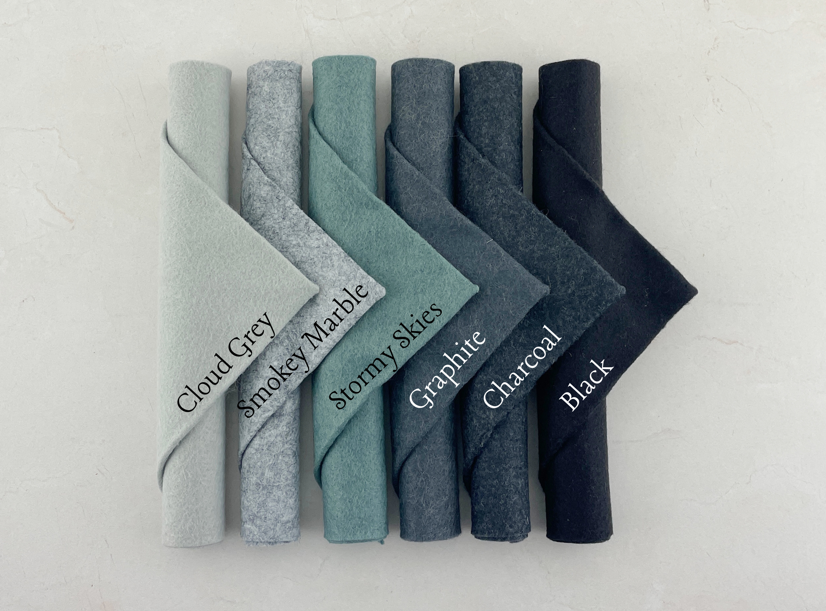 Wool Blend Felt Sheets Swatch Cards