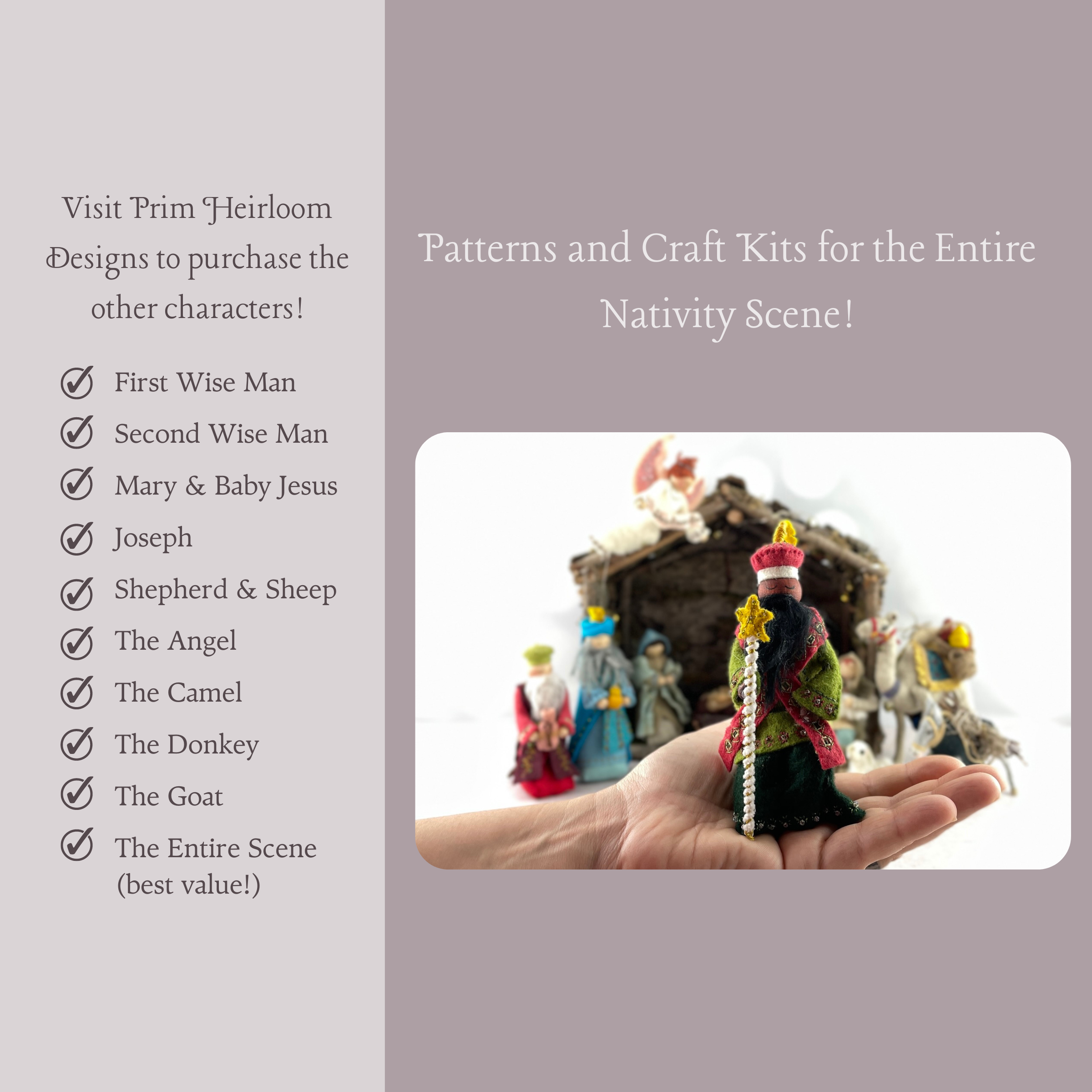 Christmas Nativity Series Third Wise Man Craft Kit
