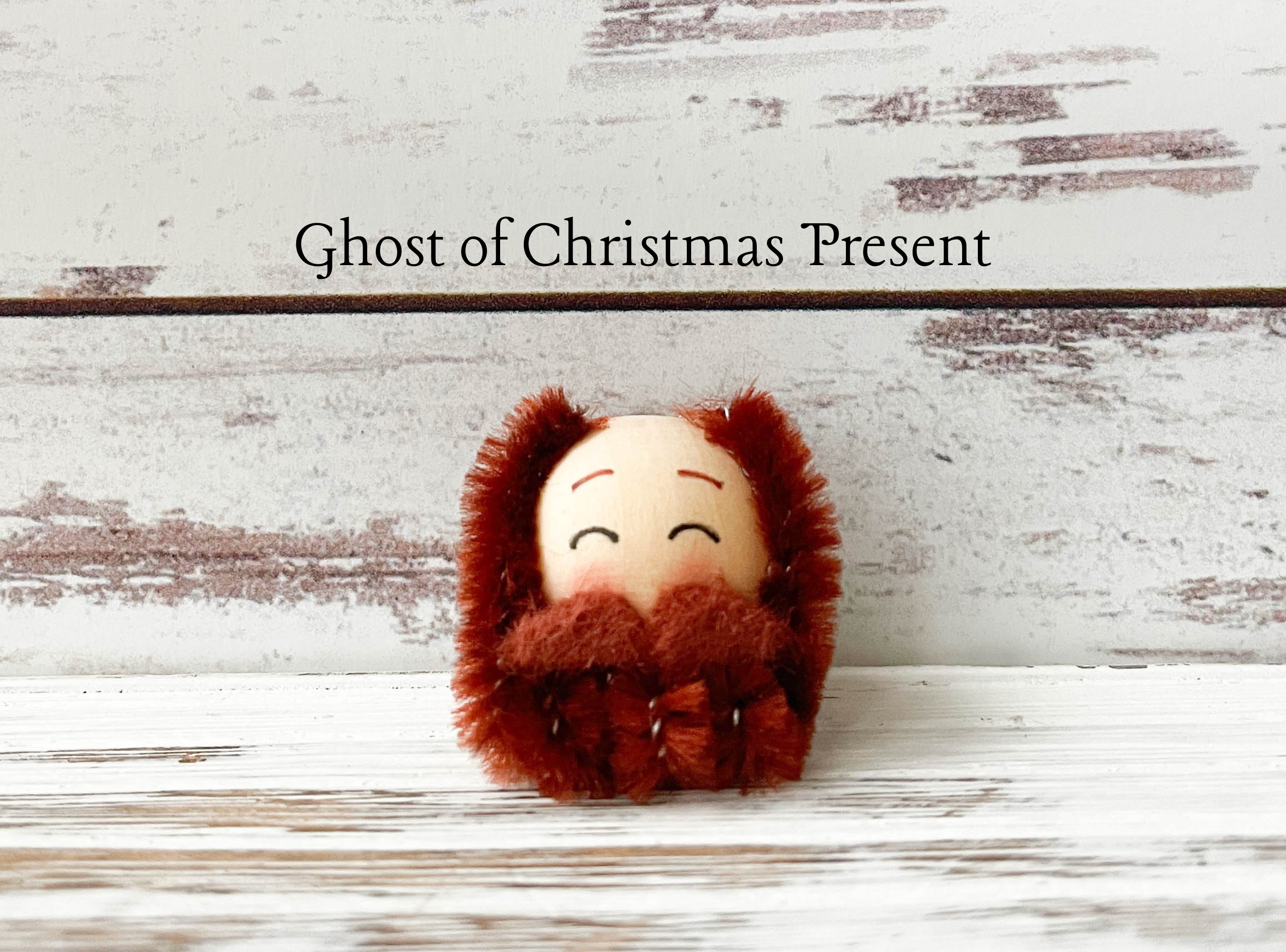 Scrooge, Marley and Ghost Ebenezer Series Wooden Heads 20mm
