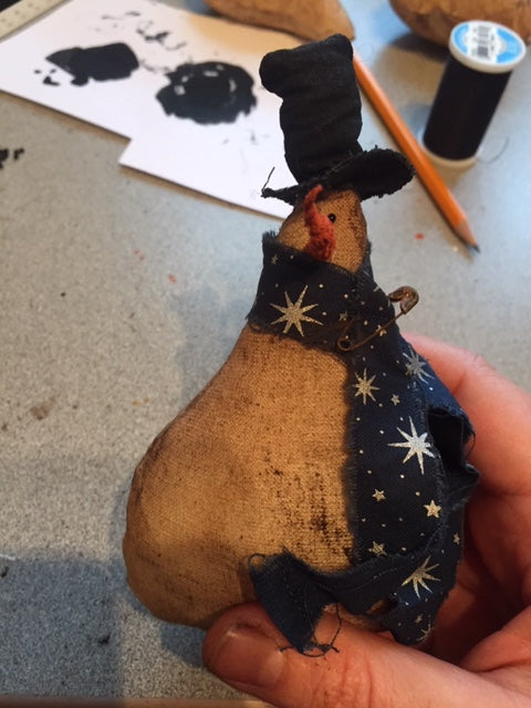 Primitive Snowman Ornament Pattern
