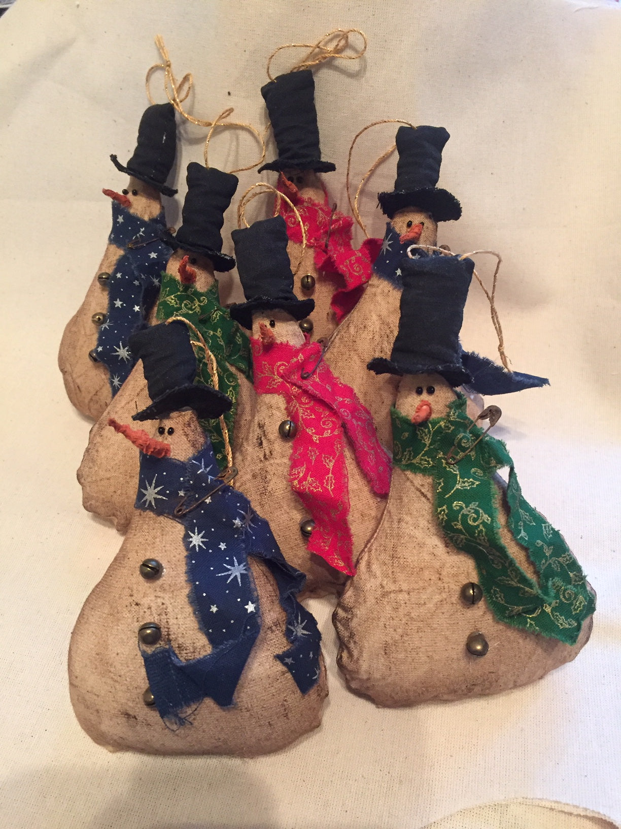 Primitive Snowman Ornament Pattern