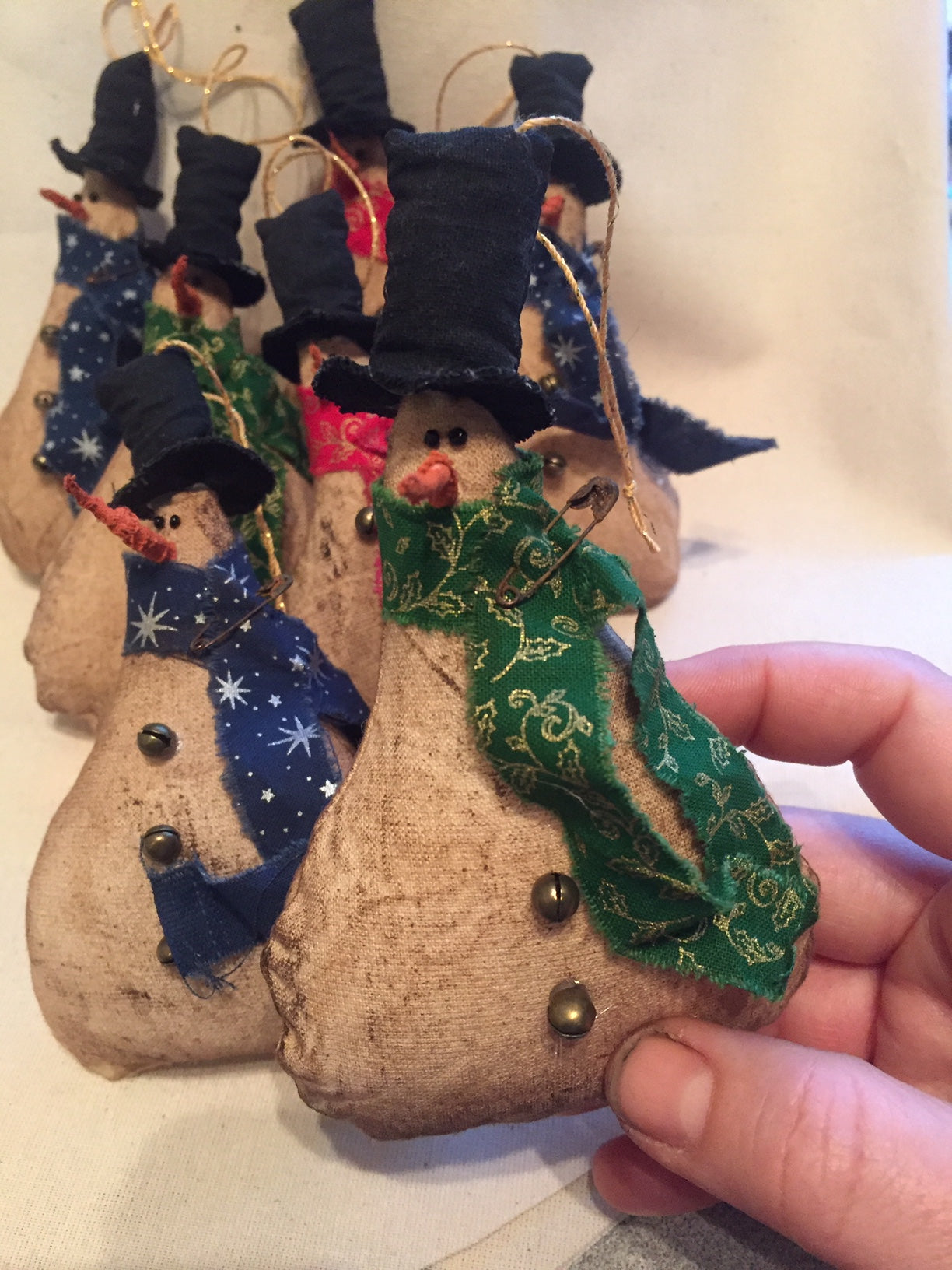 Primitive Snowman Ornament Pattern