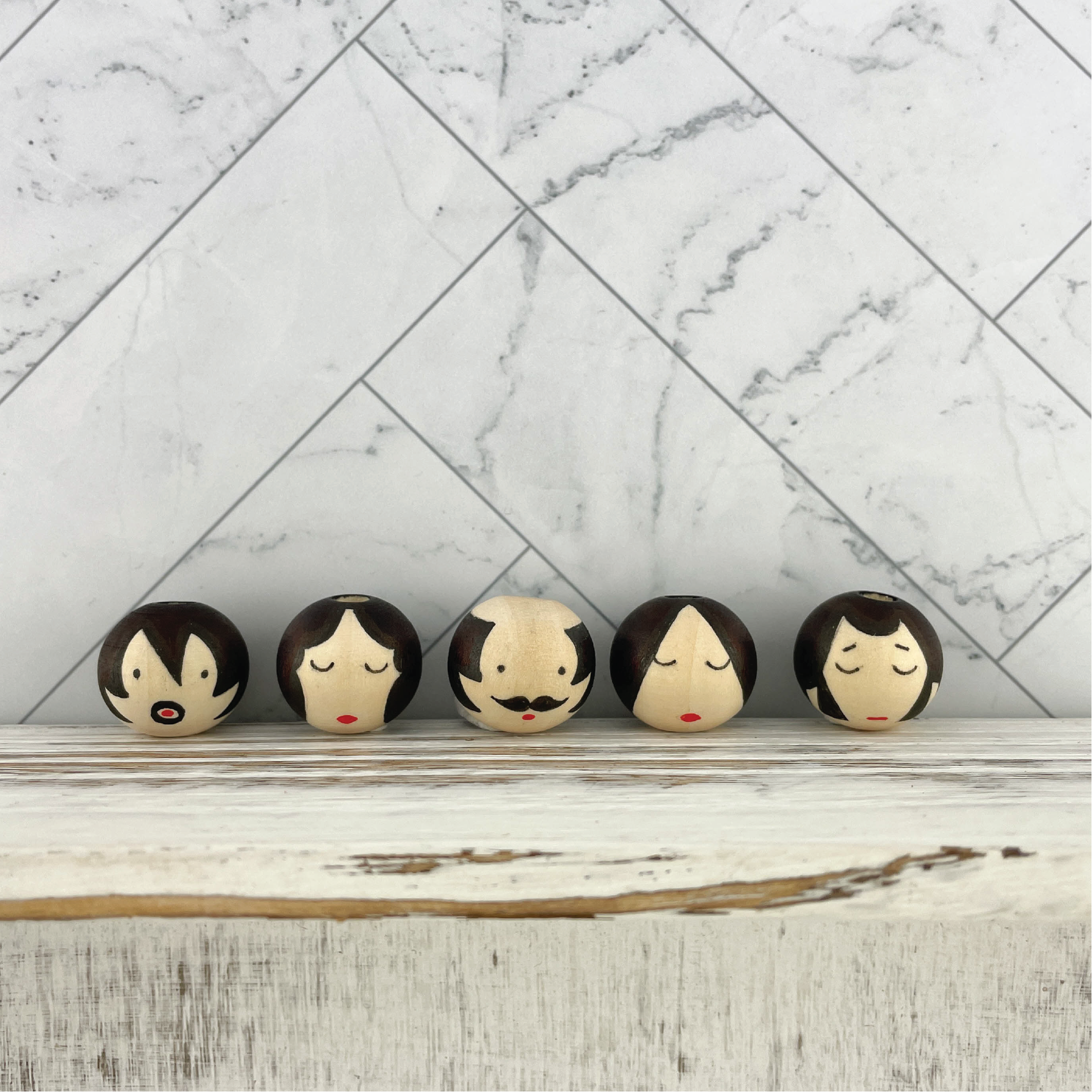 Twelve Days of Christmas Completed Heads 20mm size