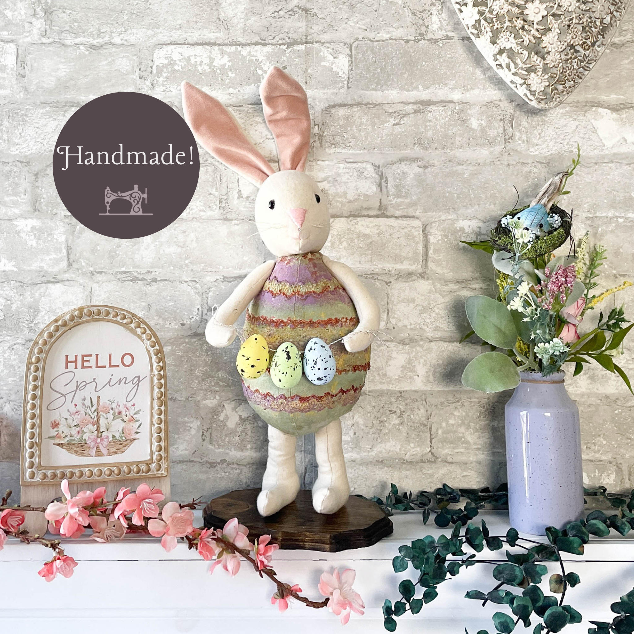 Handmade bunny discount doll