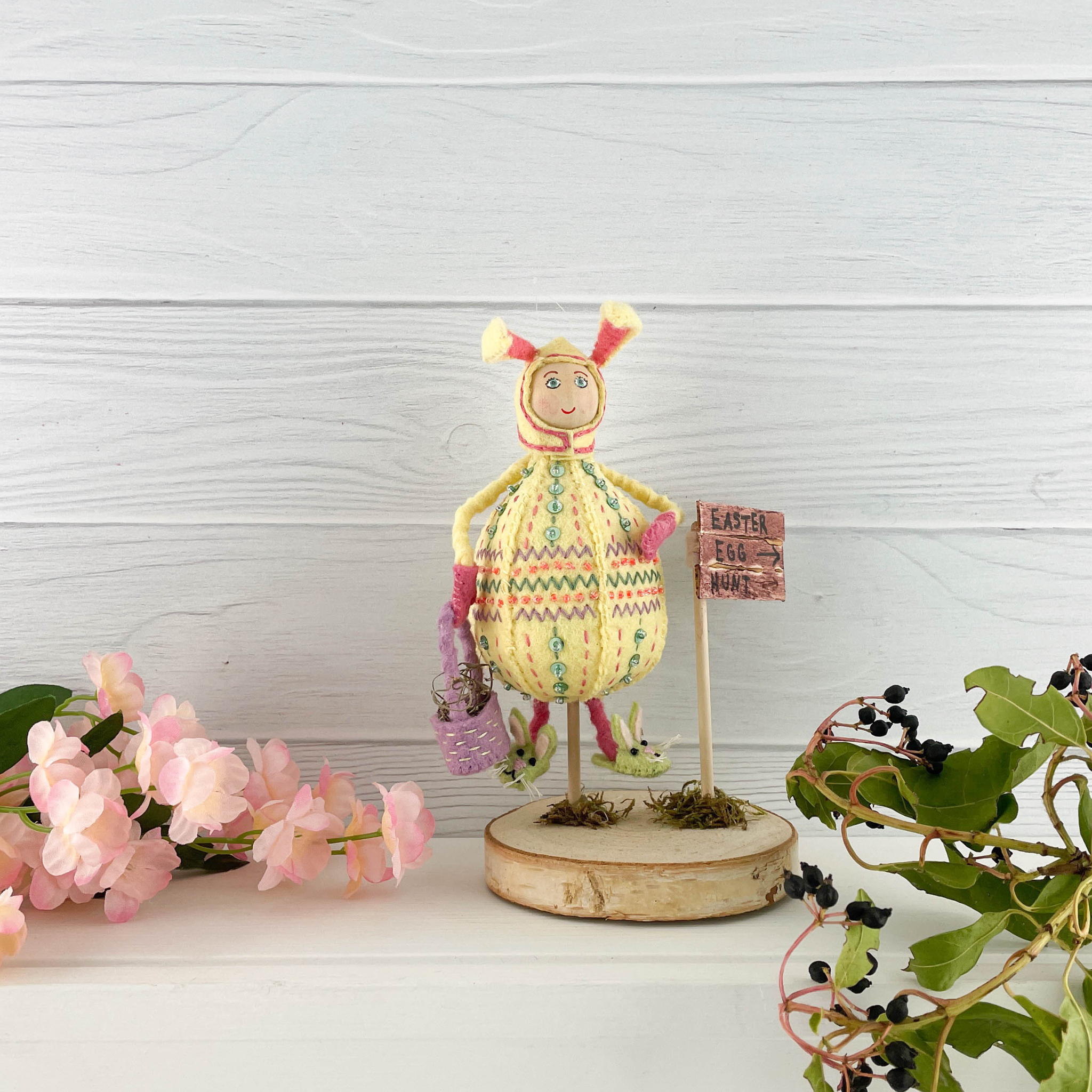 Whimsical Bunny Ornament Completed Head