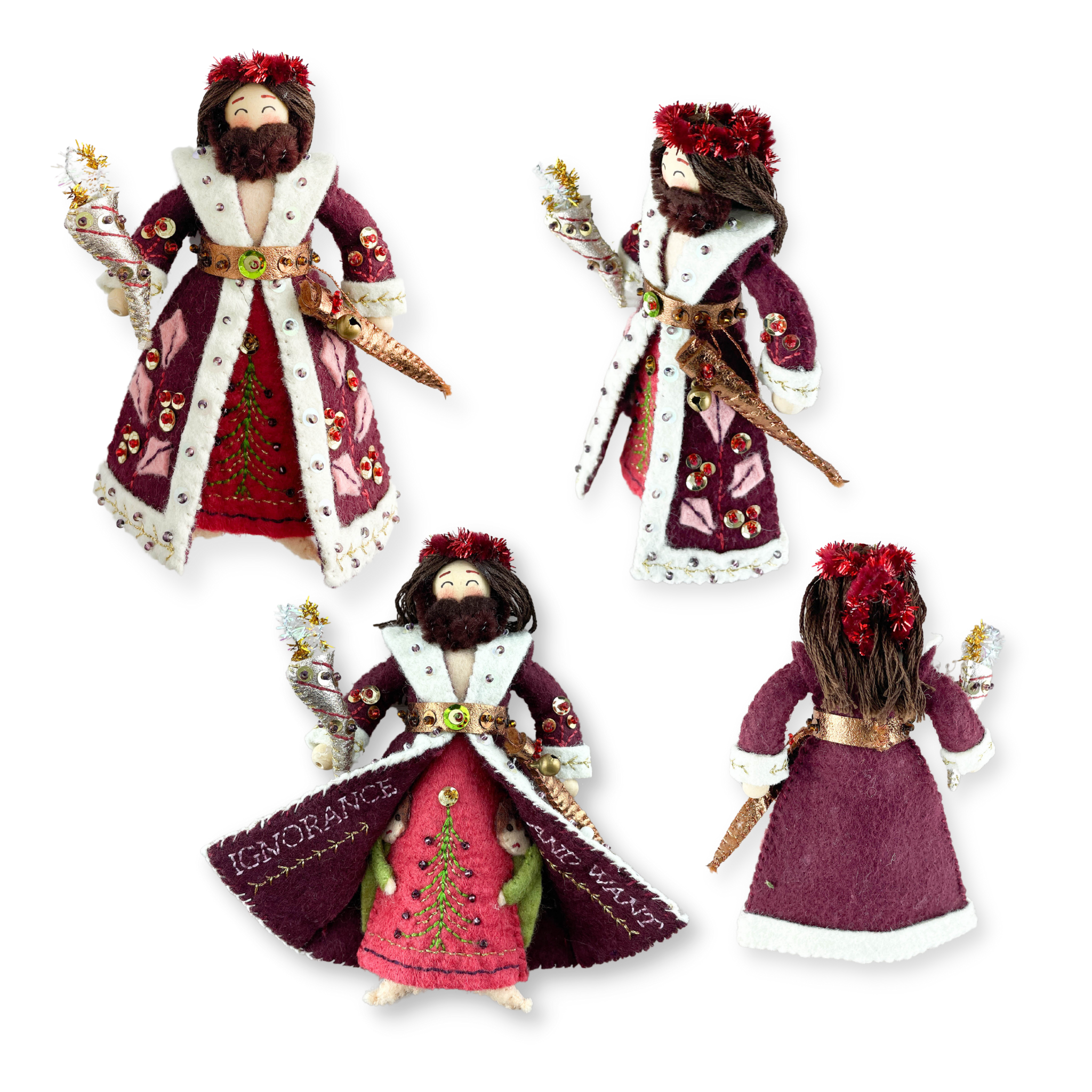 Ghost of Christmas Present Craft Kit Cranberry Red