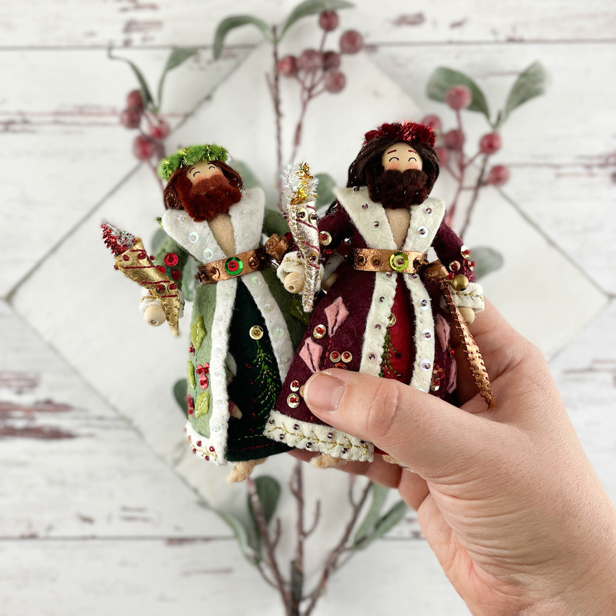 Ghost of Christmas Present Craft Kit Cranberry Red