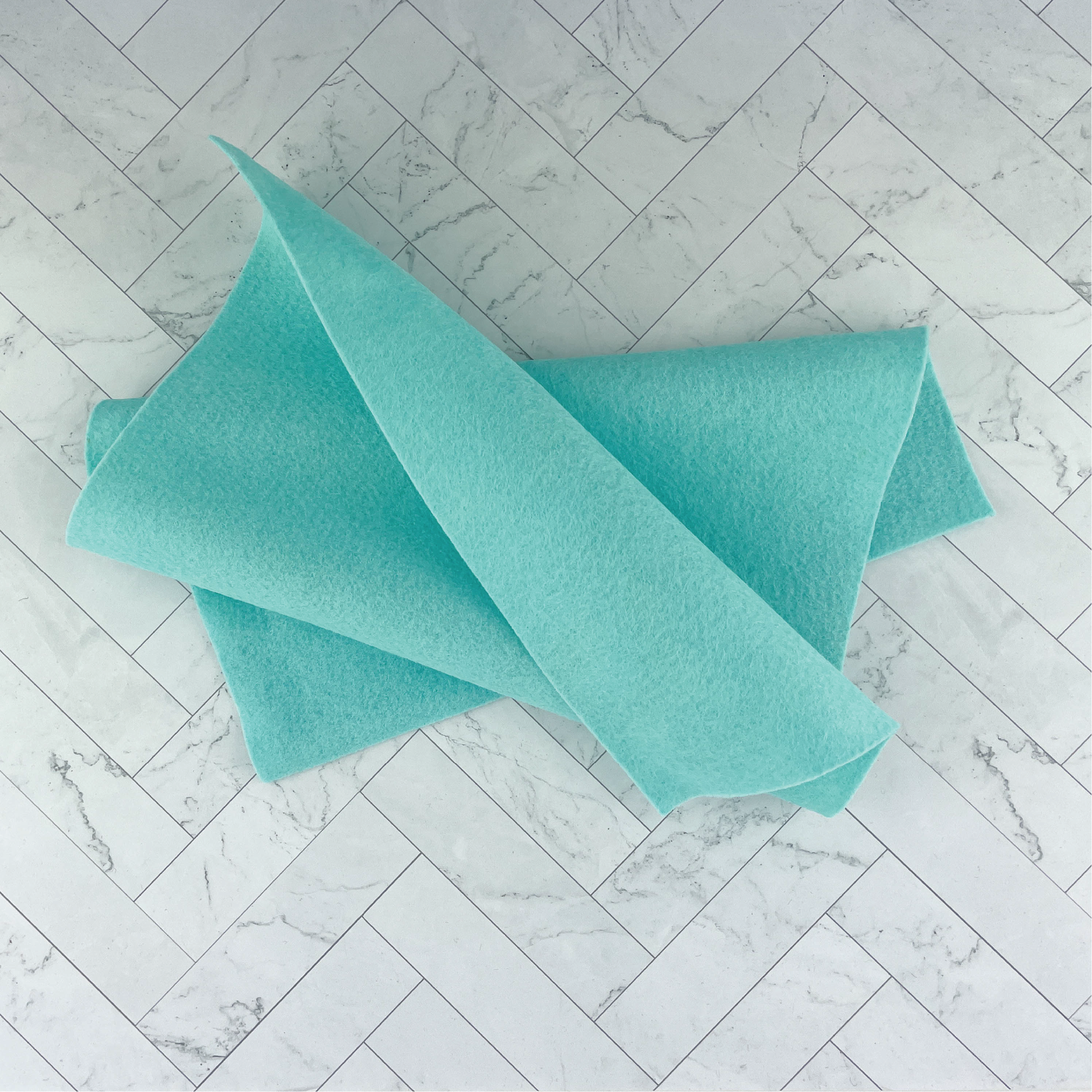 Aqua Wool Blend Felt