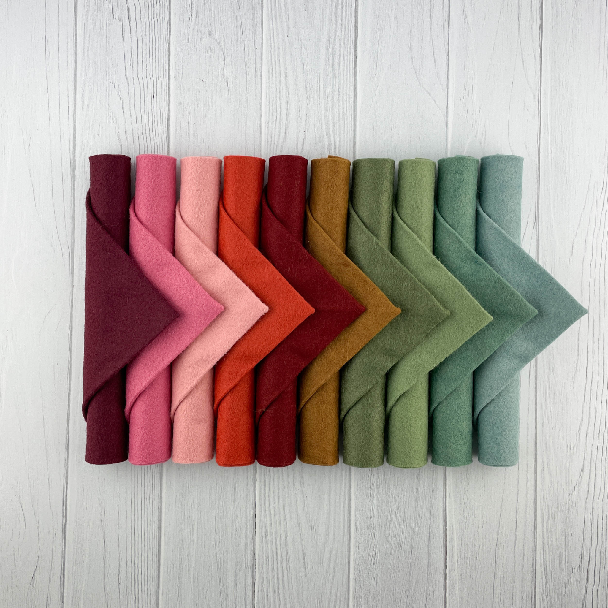 Cottagecore Palette Merino Wool Blend Felt Sheets