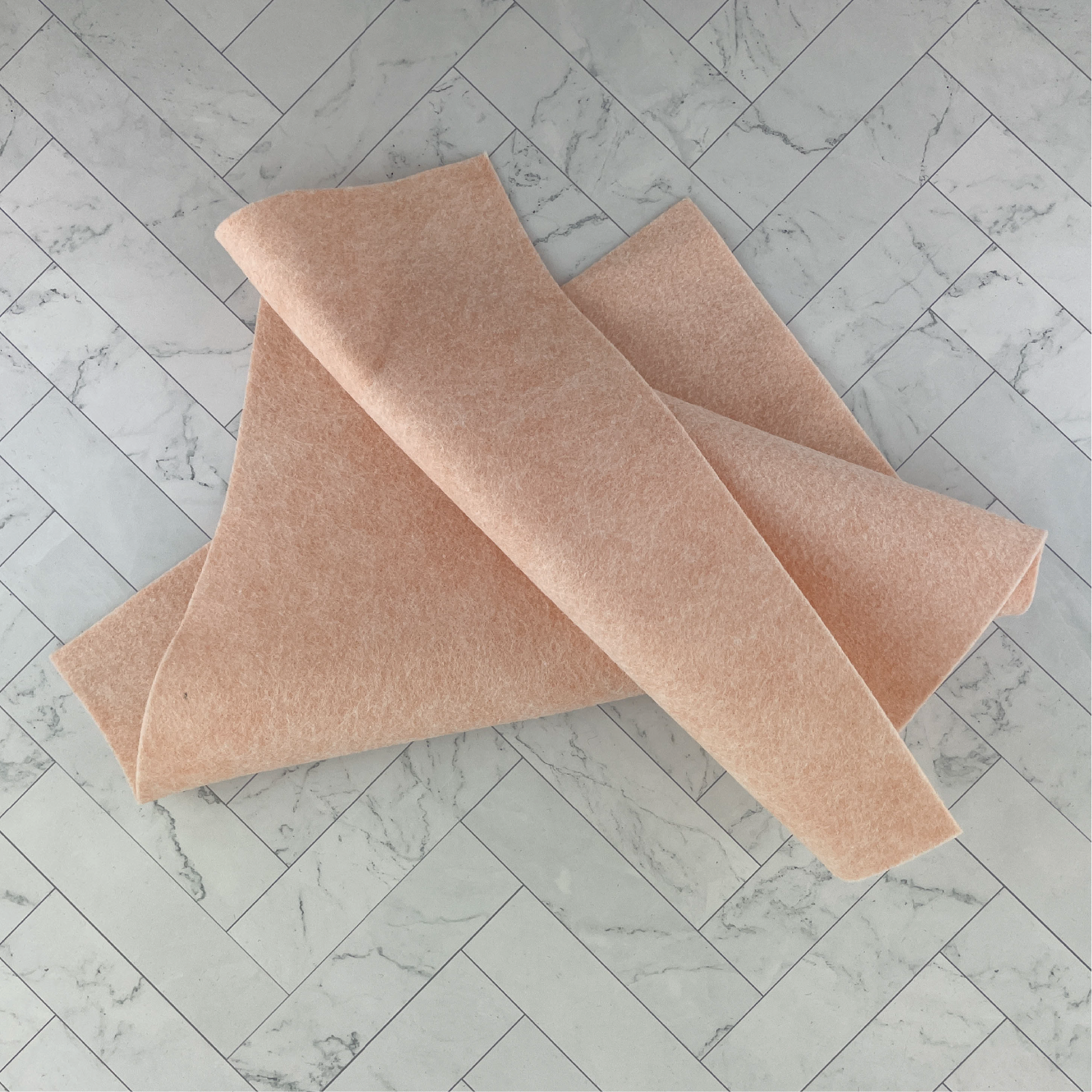 Blush Wool Blend Felt