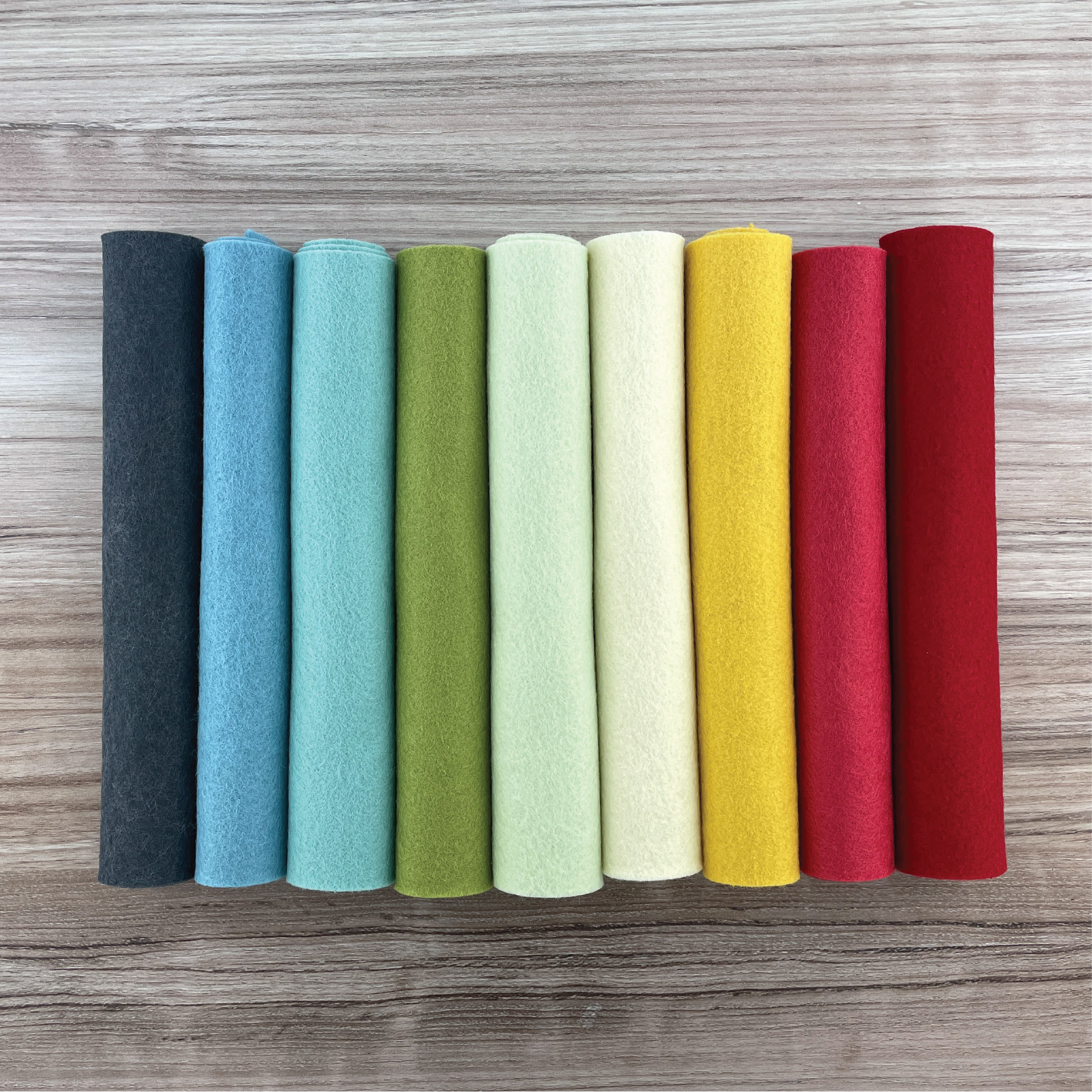 Red Wool Blend Felt