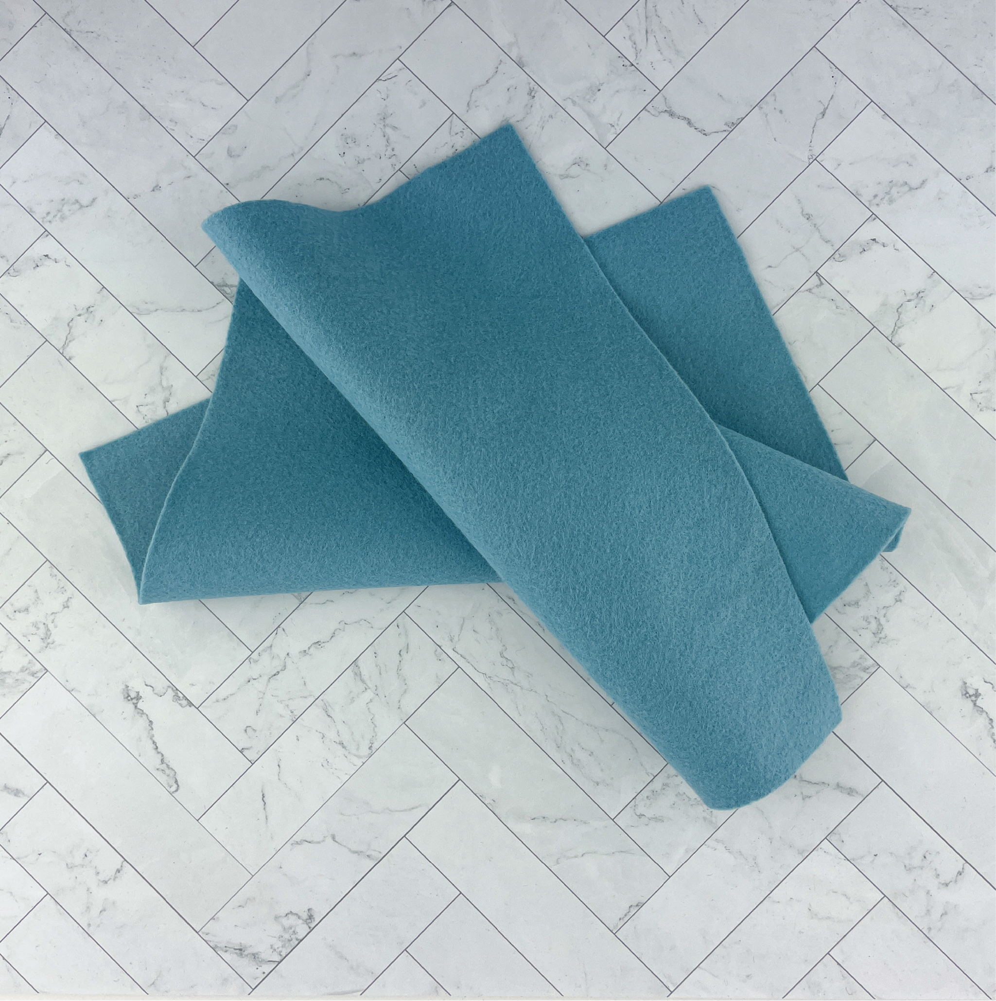Cobalt Wool Blend Felt