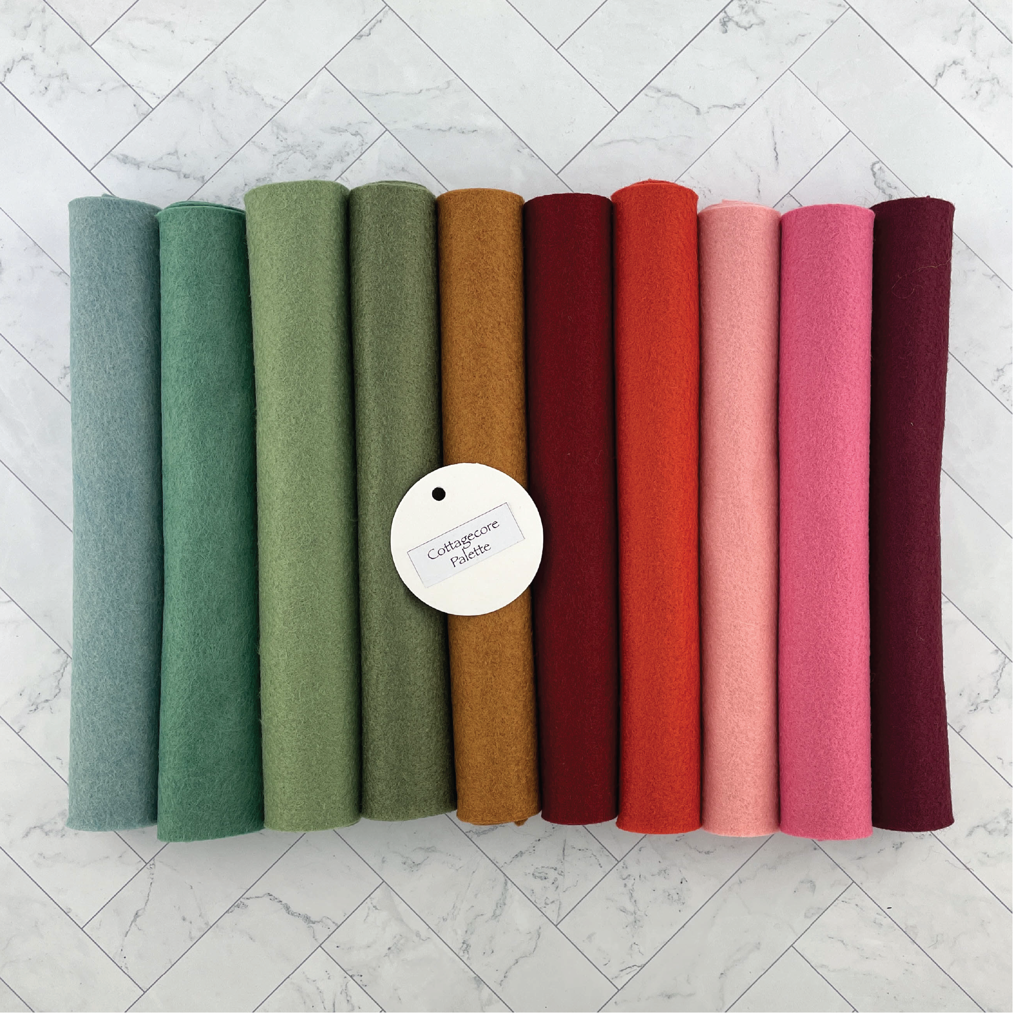 Fern Green Wool Blend Felt