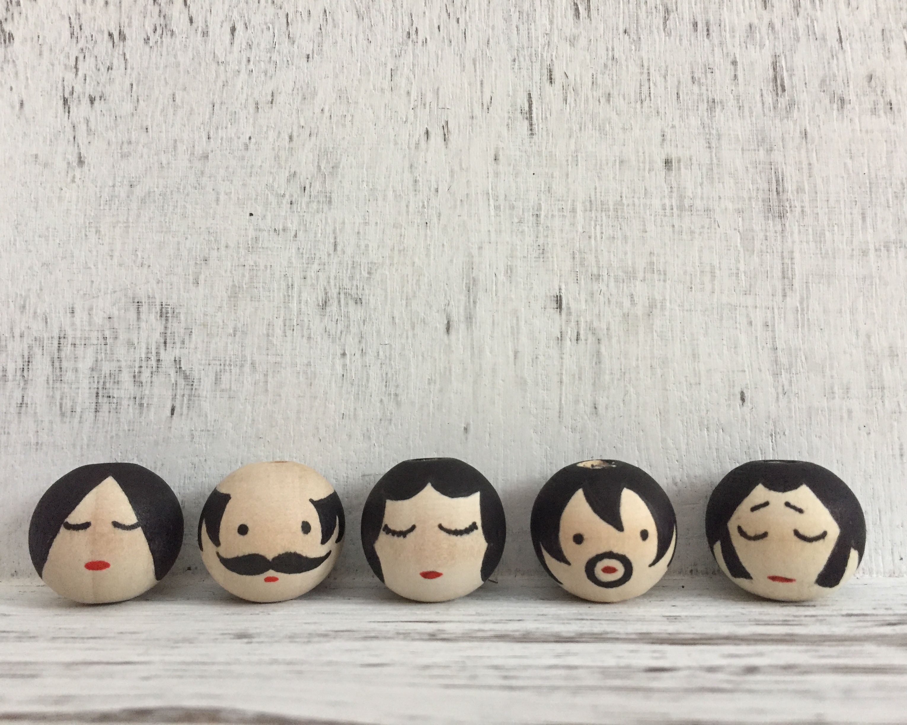 Twelve Days of Christmas Completed Heads 20mm size
