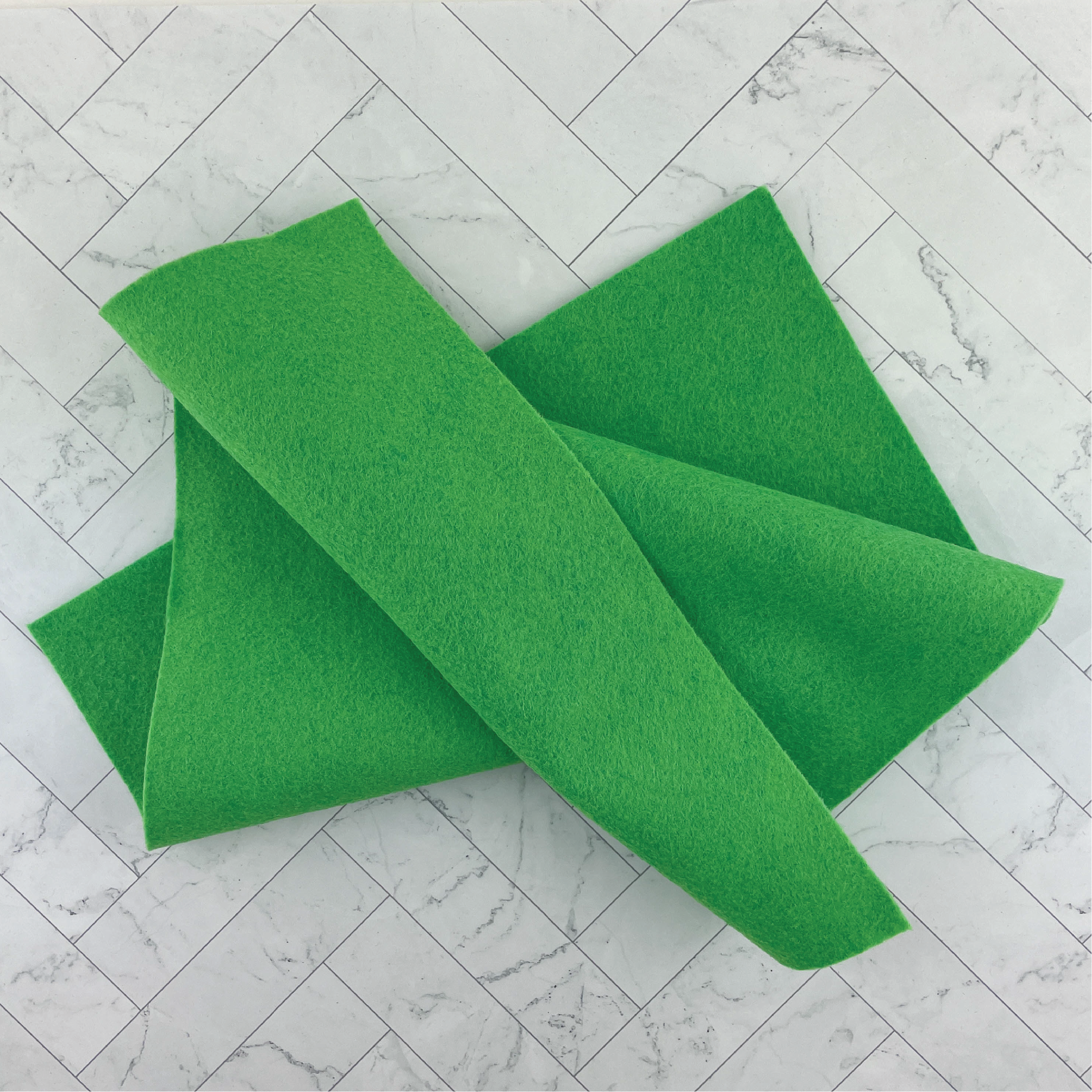 Emerald Wool Blend Felt