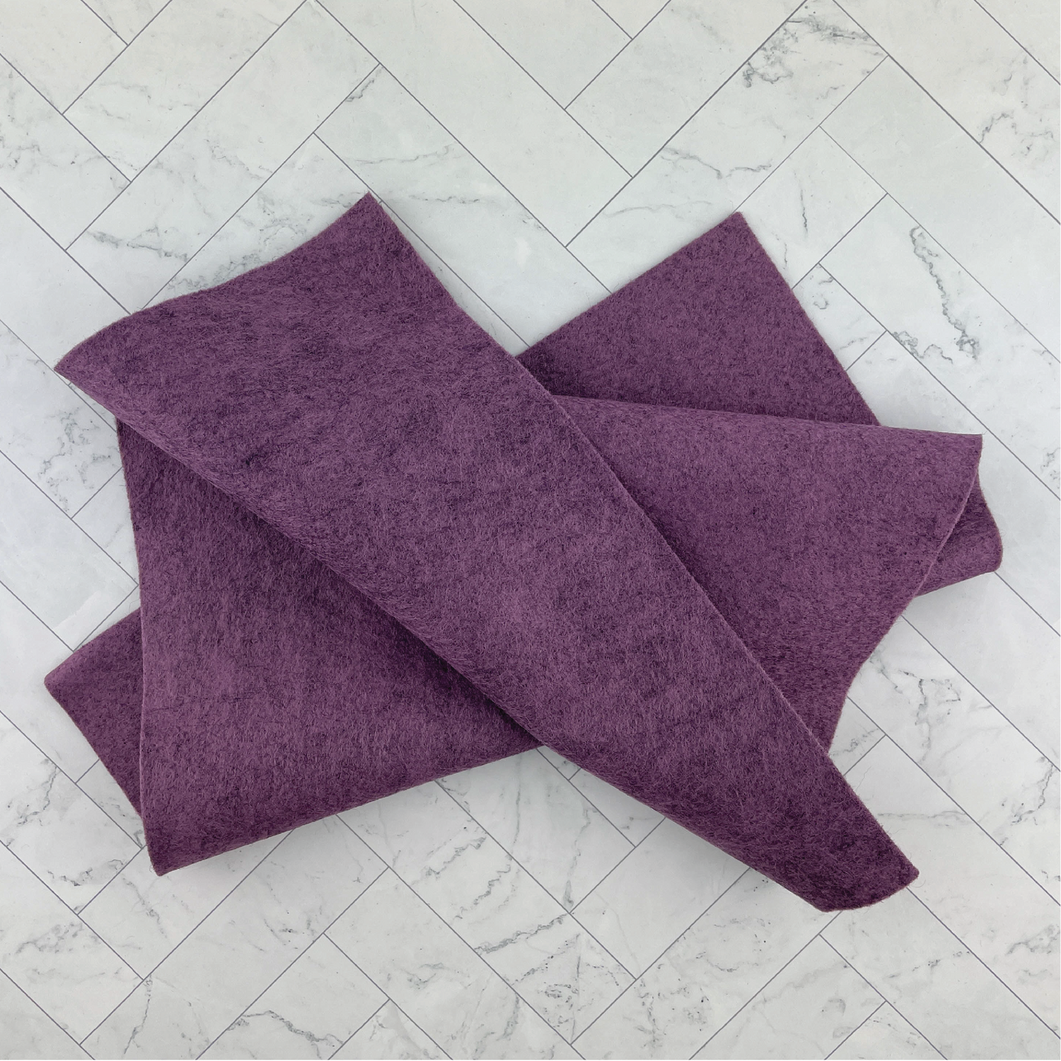 English Violet Wool Blend Felt