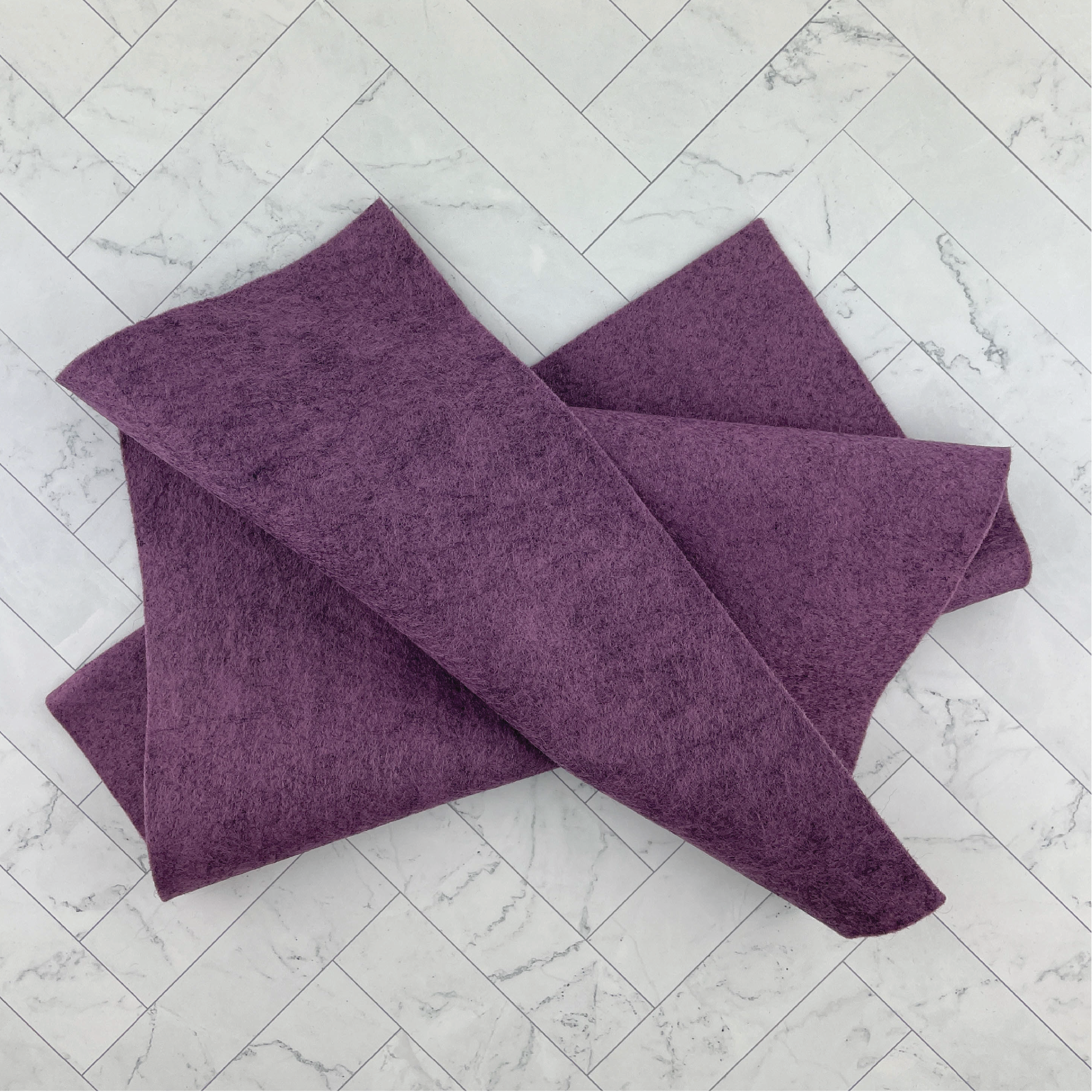 English Violet Wool Blend Felt