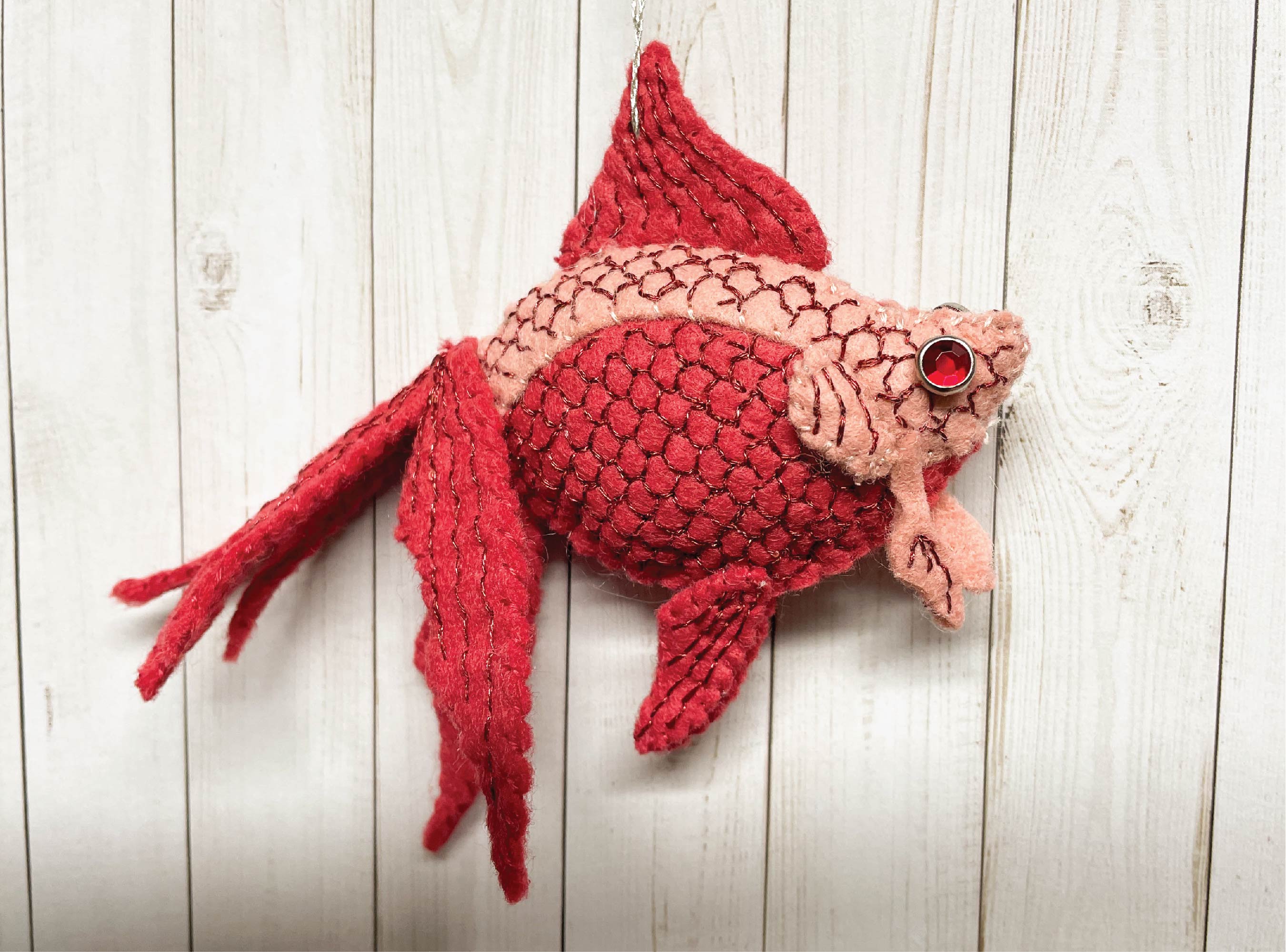 Goldie The Goldfish Ornament Hand Sewing Pattern