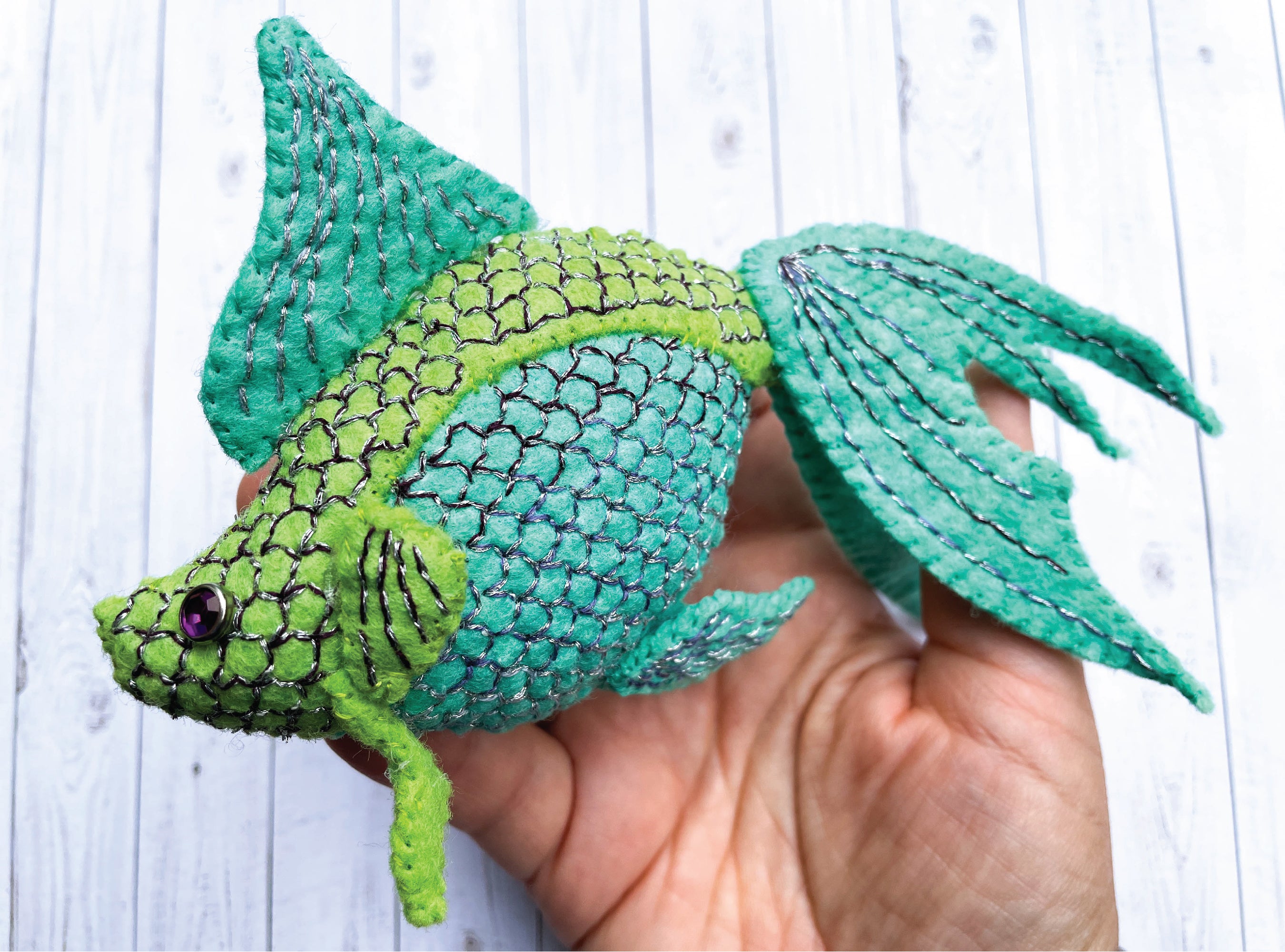 Goldie The Goldfish Ornament Hand Sewing Pattern