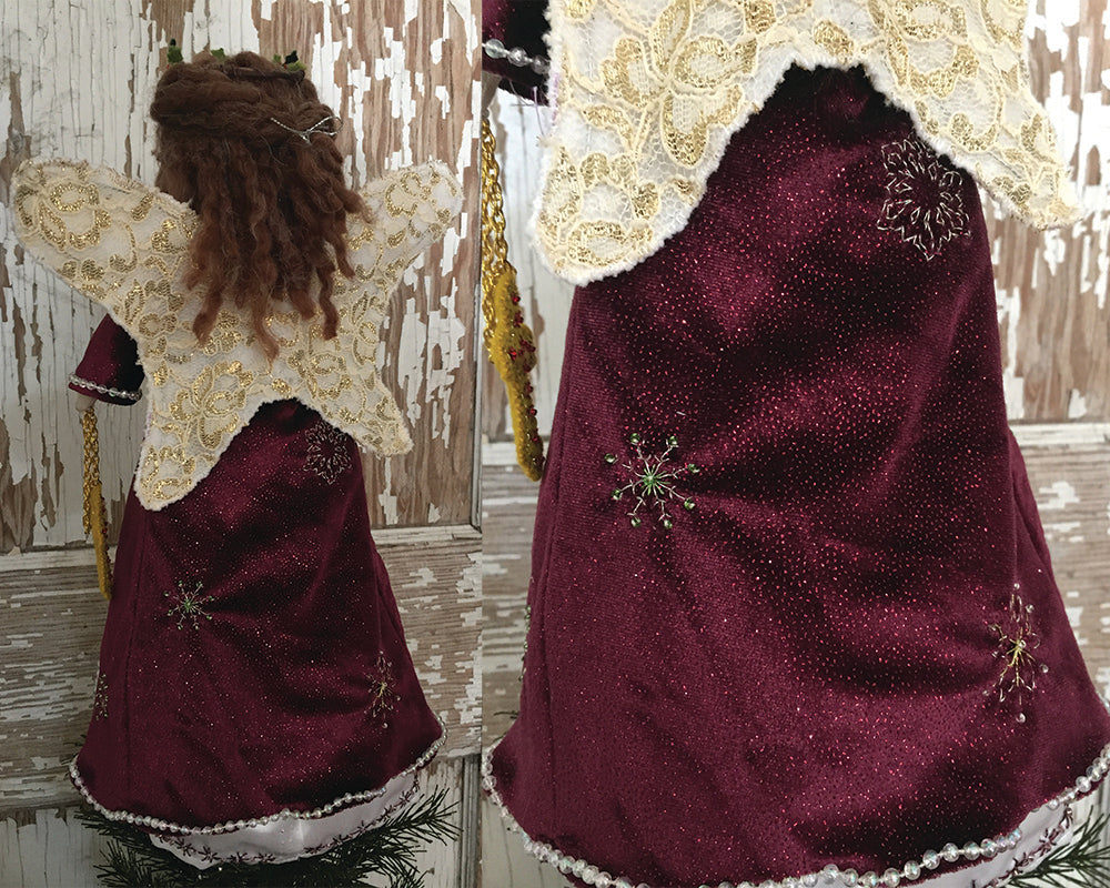 Christmas Angel Tree Topper Doll Sewing Pattern
